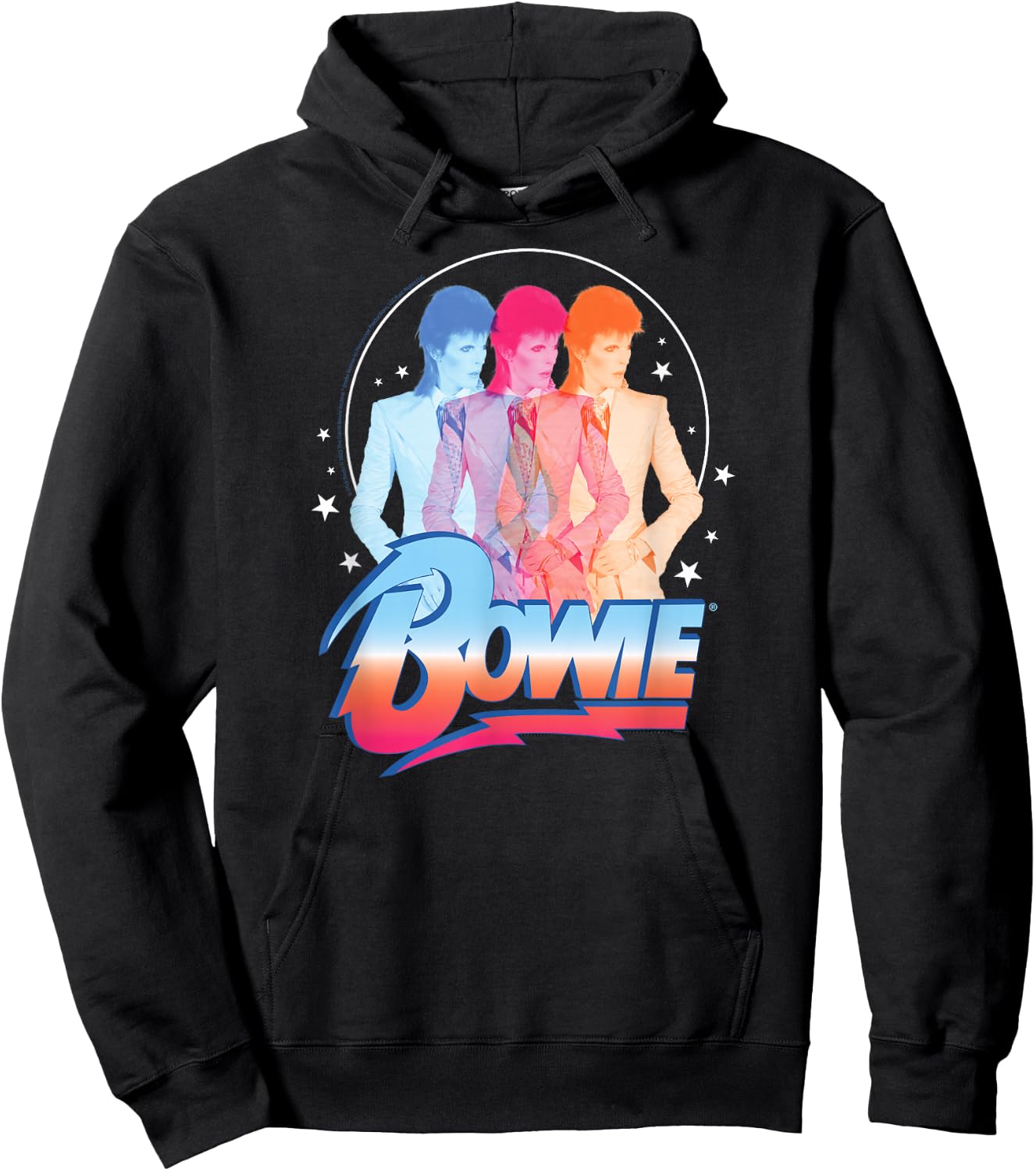David Bowie- Bowie 3D Hoodie - Hoodie | Black
