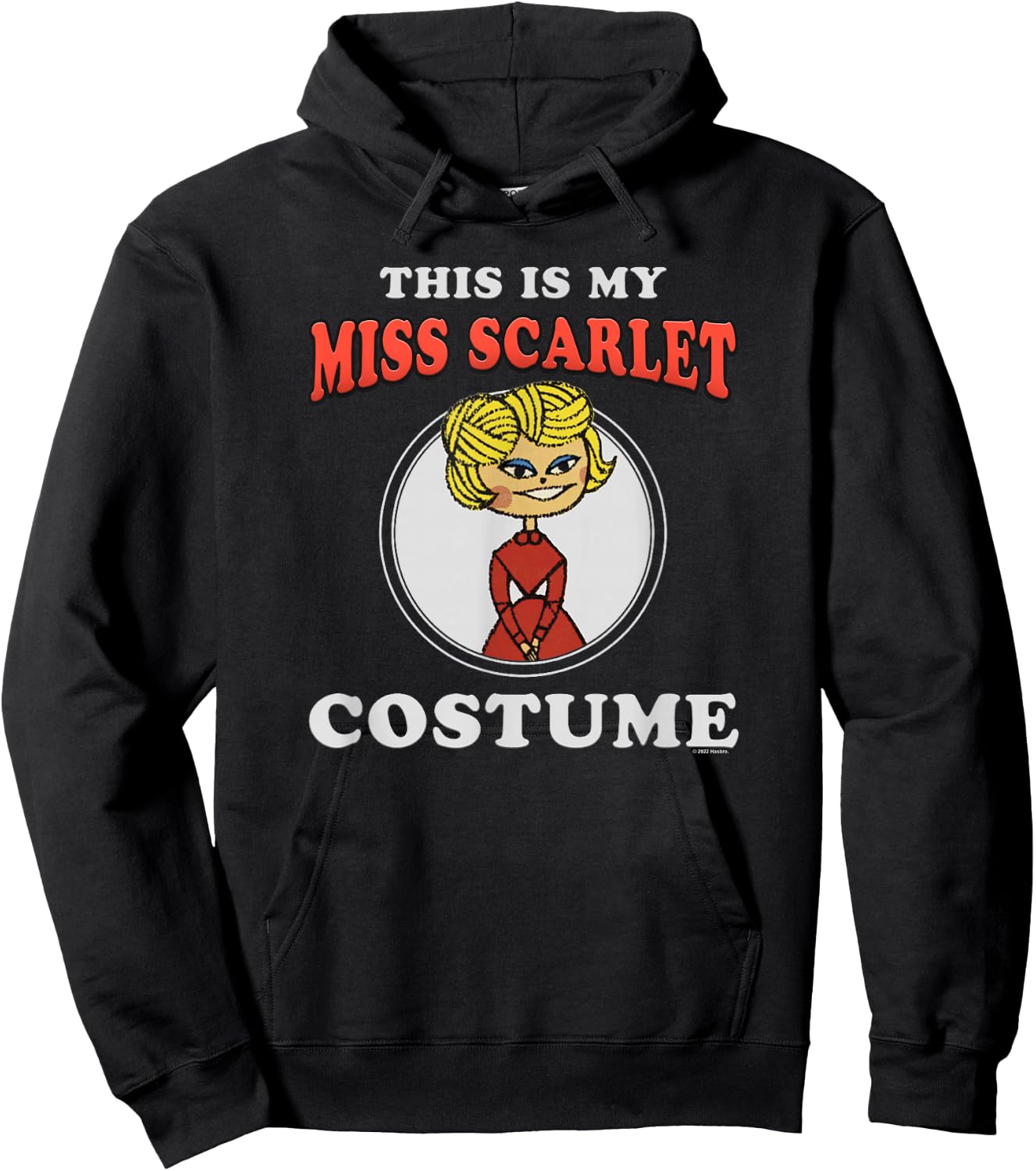 Clue This Is My Miss Scarlet Costume Hoodie - Hoodie | Black