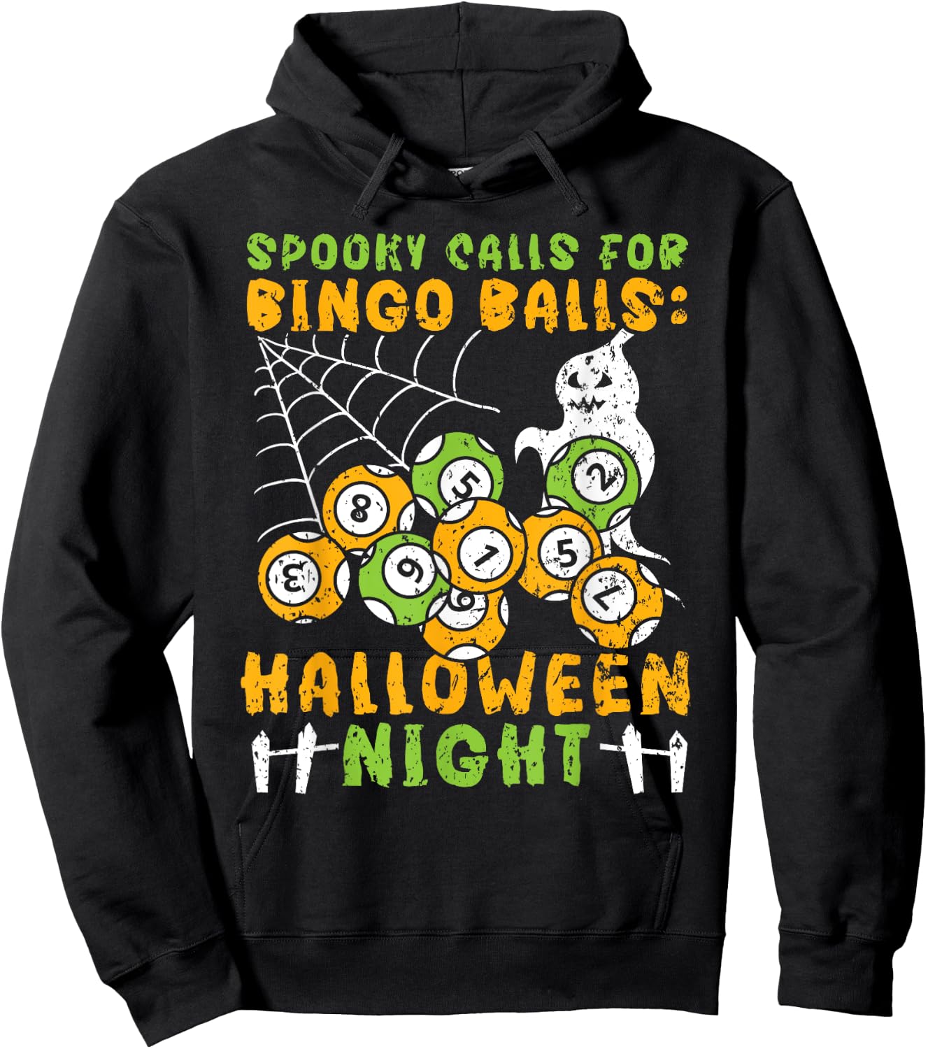 Bingo Halloween Trick Or Treat Bingo Player Bingo Caller Hoodie - Hoodie | Black