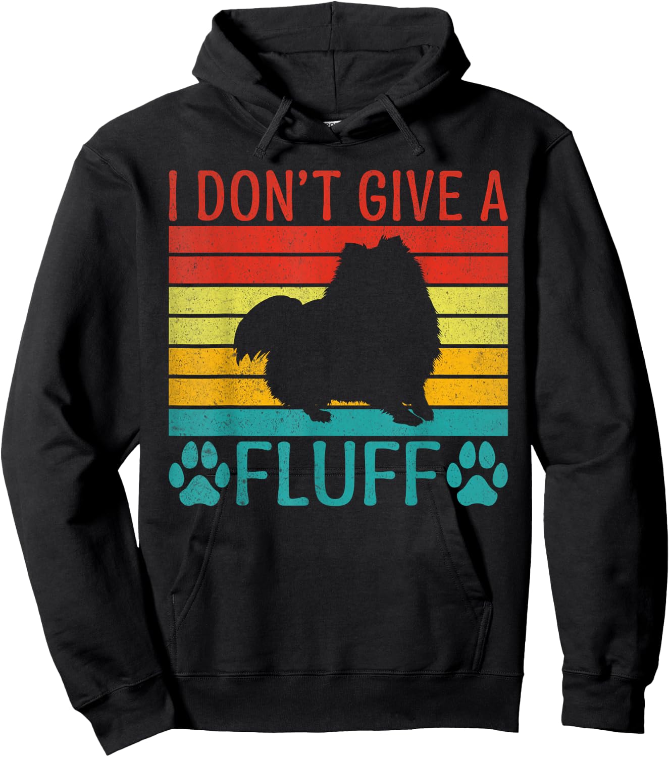 I dont give a Fluff Pomeranian Hoodie - Hoodie | Black