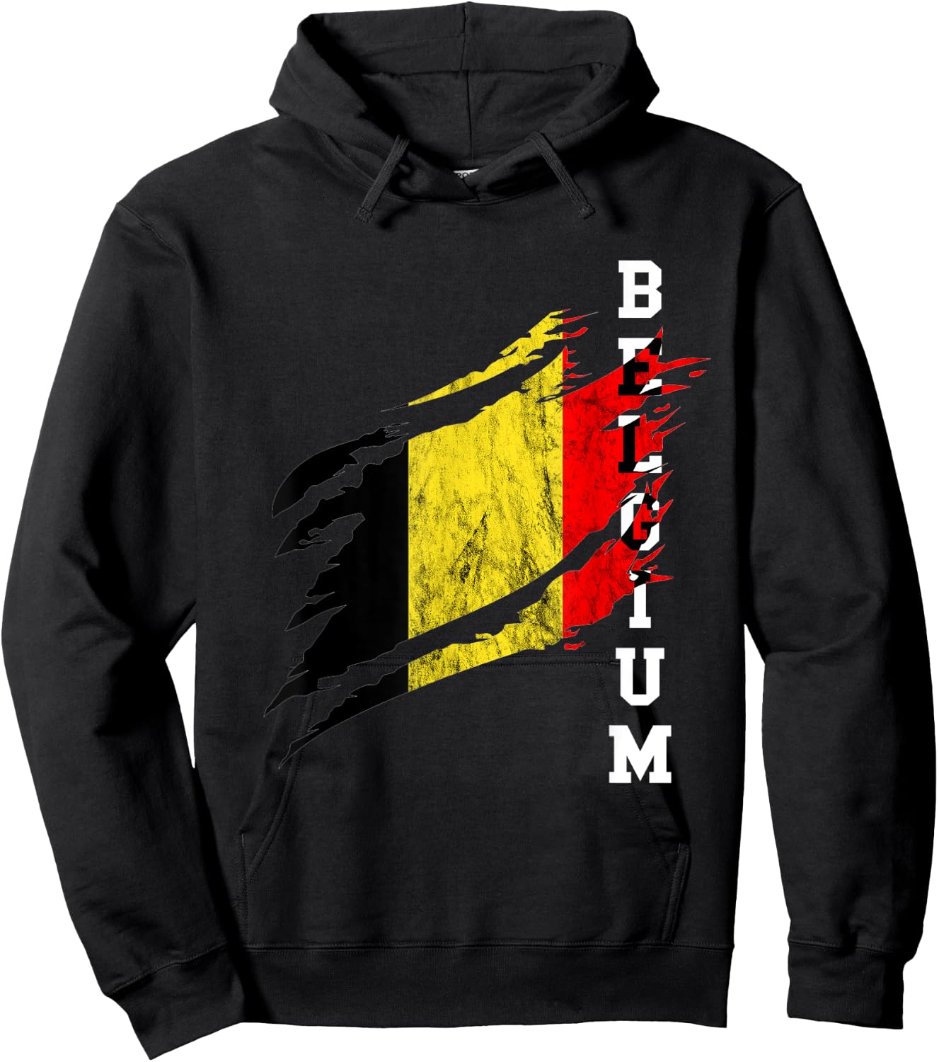 Belgium Heroic Vintage Belgium Flag Belgie Belgian Pride Hoodie - Hoodie | Black