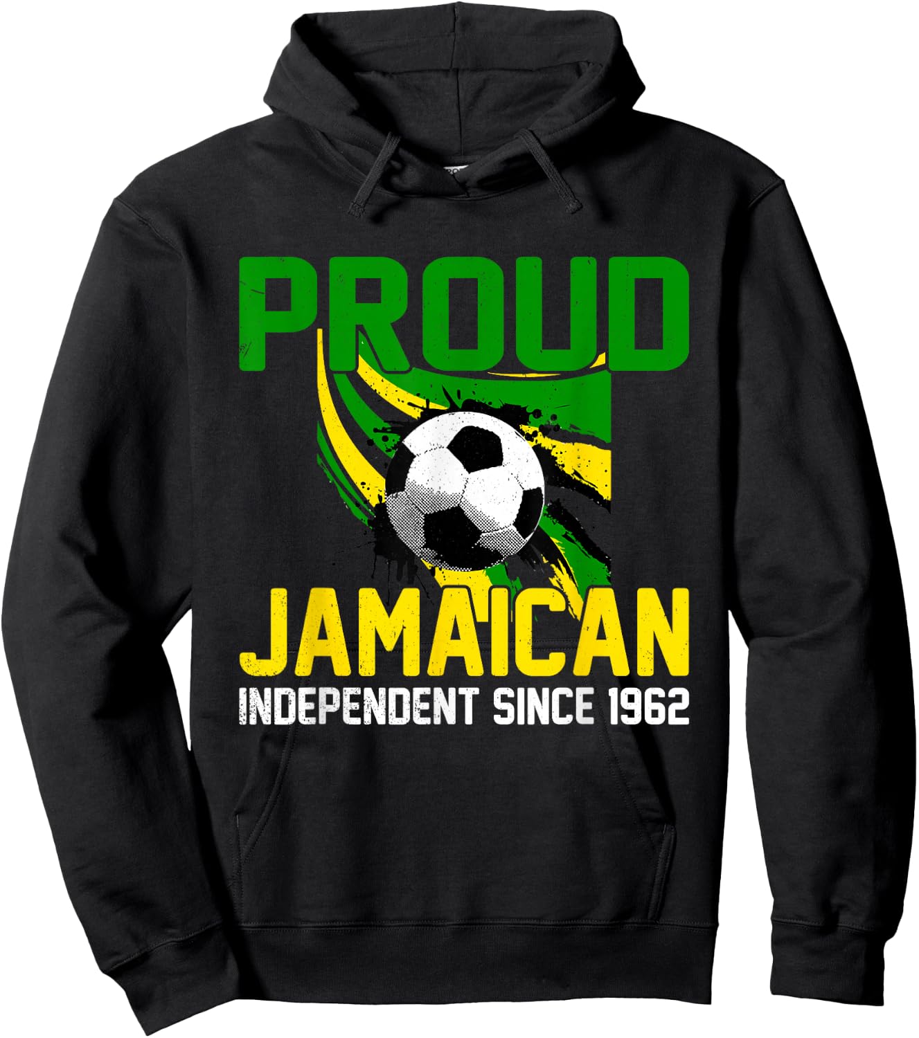 Proud Jamaican independence Day Jamaica Football Team kids Hoodie - Hoodie | Black