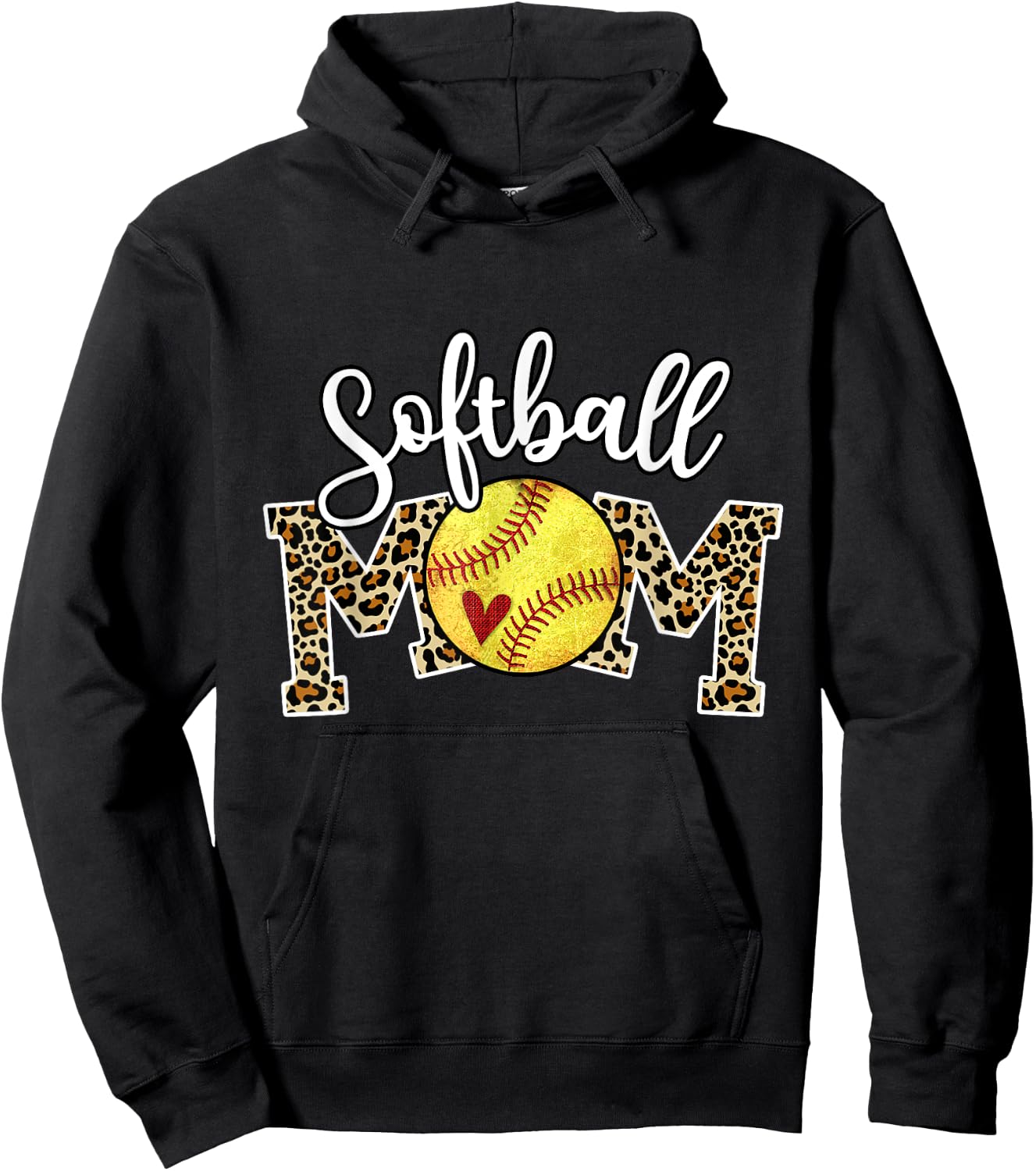 Softball Mom Dance mom Baseball Mom Mother Day Hoodie - Hoodie | Black