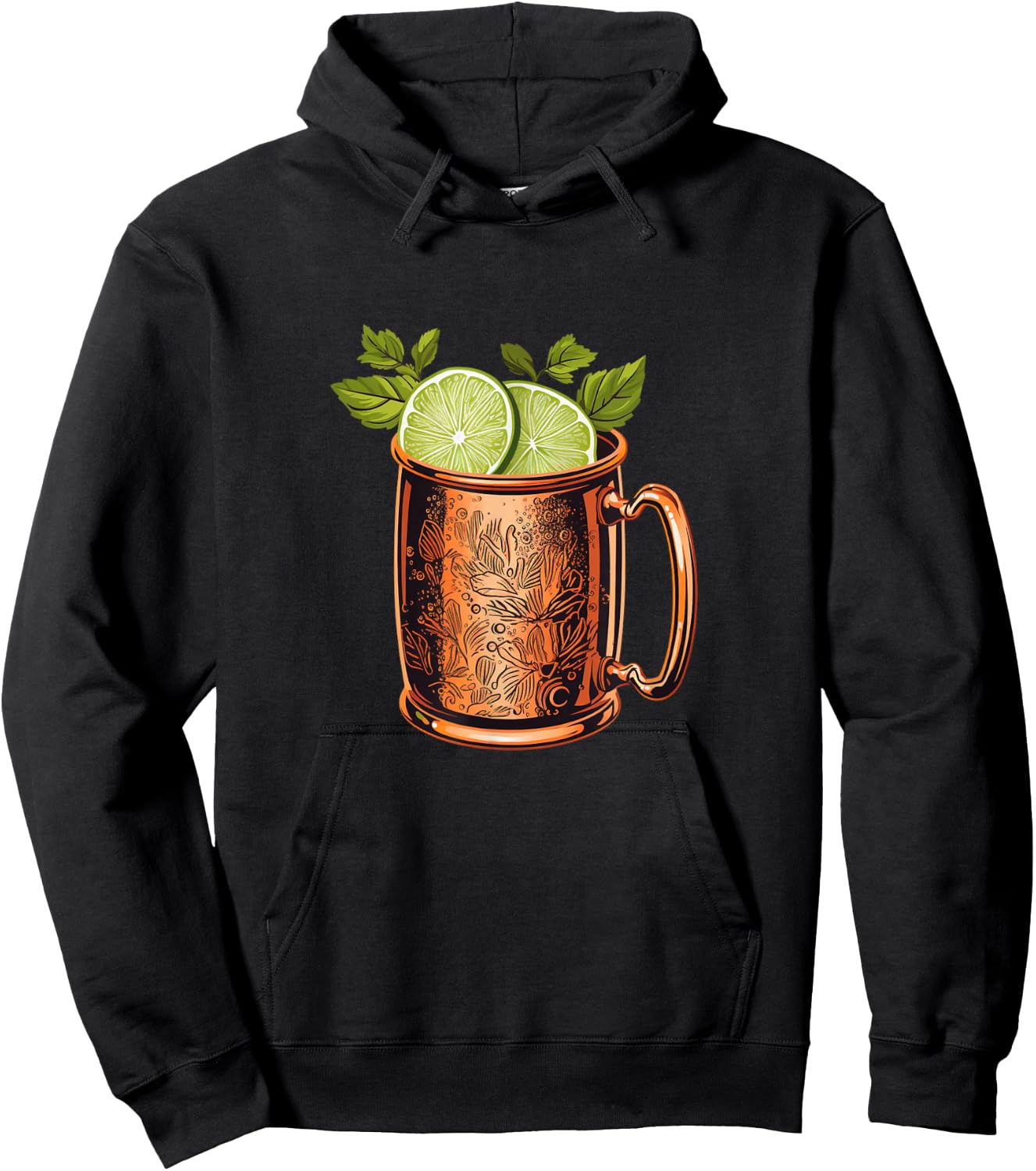 Cool Moscow Mule Cocktail Costume for Man and Woman Hoodie - Hoodie | Black