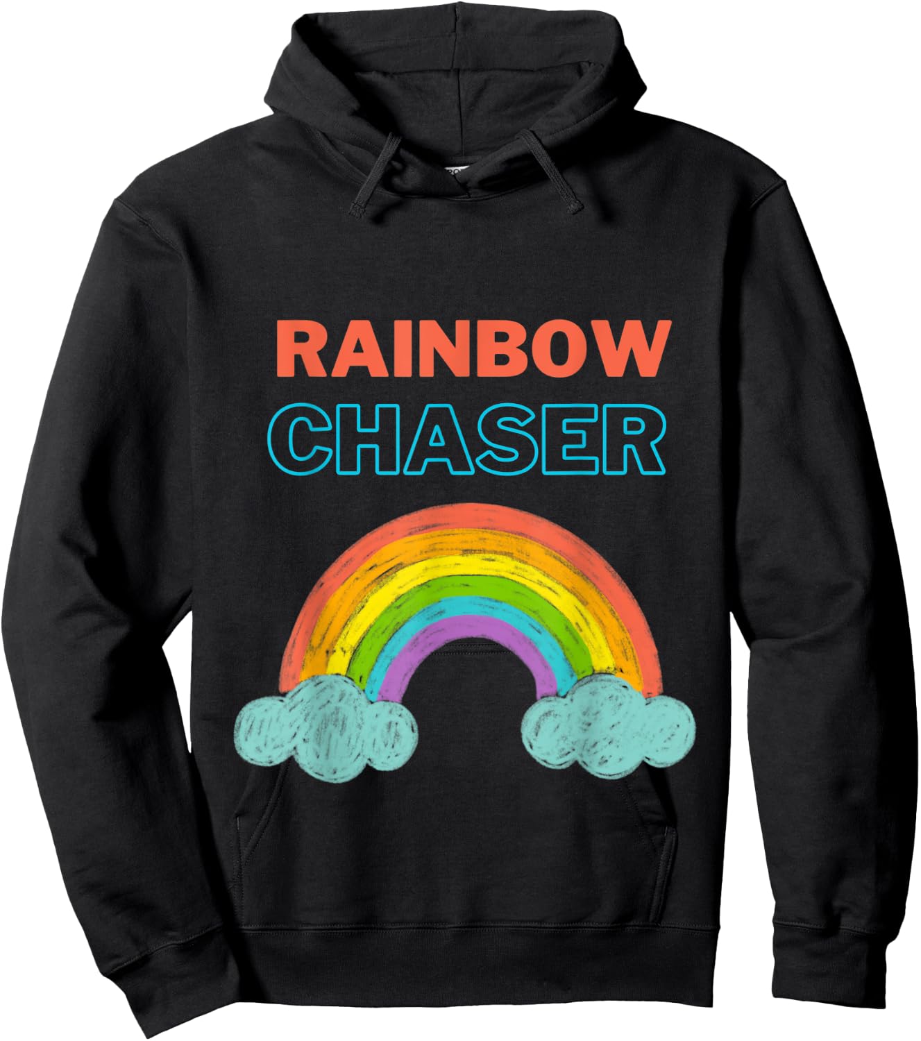 Rainbow Chaser Kids Hoodie - Hoodie | Black