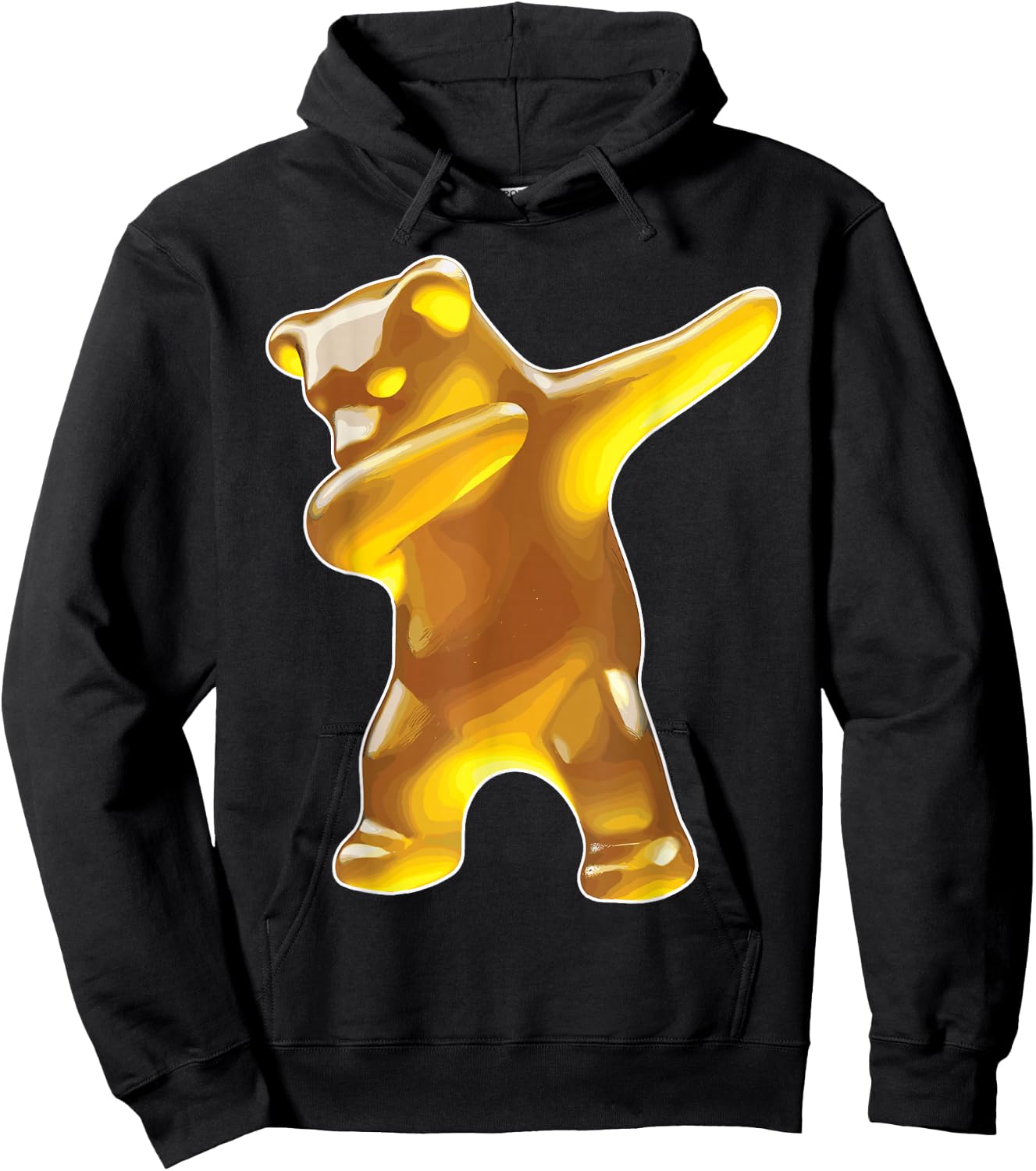 Gummy Bear, Yellow Gummy Bear, Dabbing Gummy Bear Hoodie - Hoodie | Black