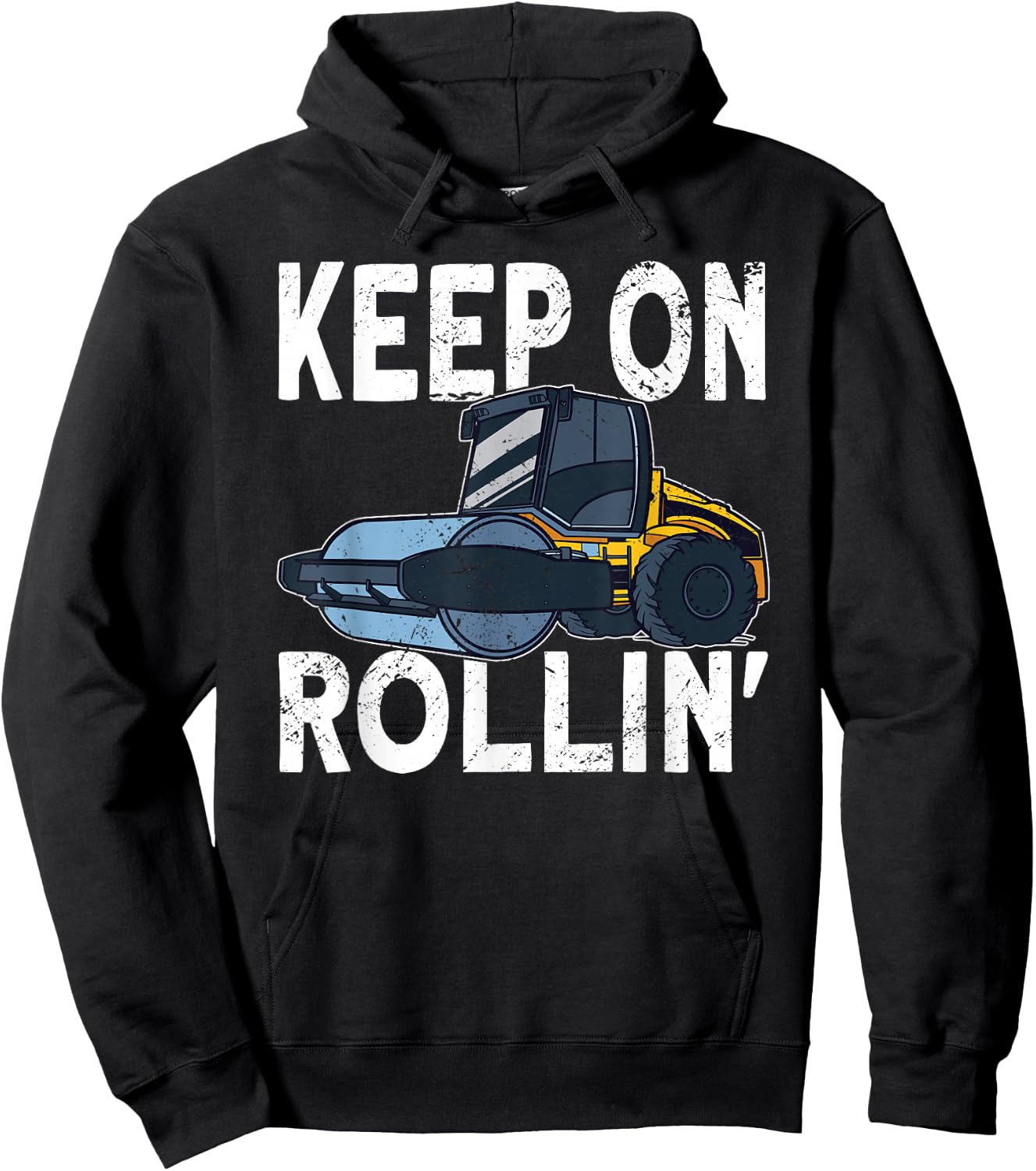 Keep on Rollin Road Roller Operator Hoodie - Hoodie | Black