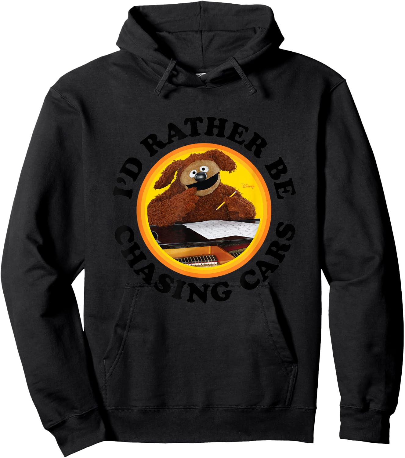 The Muppets - I'd Rather Be Chasing Cars Hoodie - Hoodie | Black