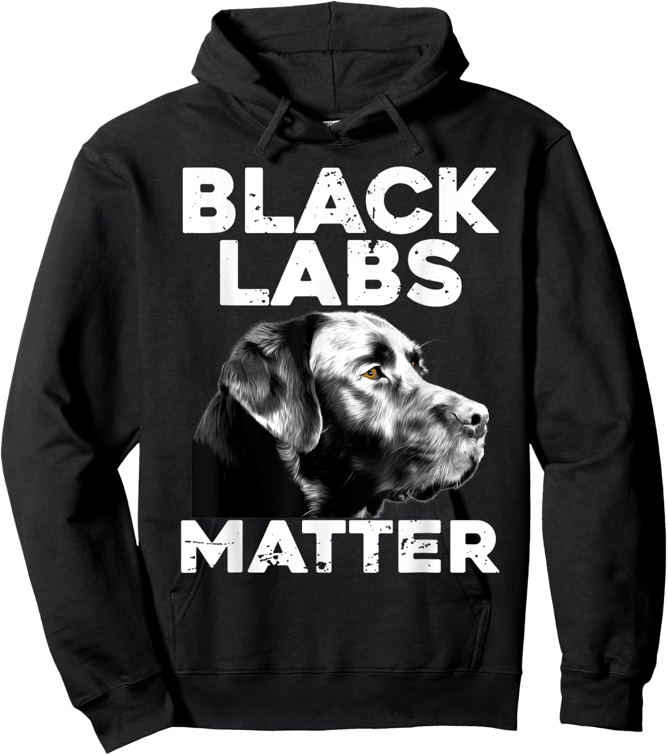 Cool Labrador Women Black Labs Matter Service Animal Hoodie - Hoodie | Black