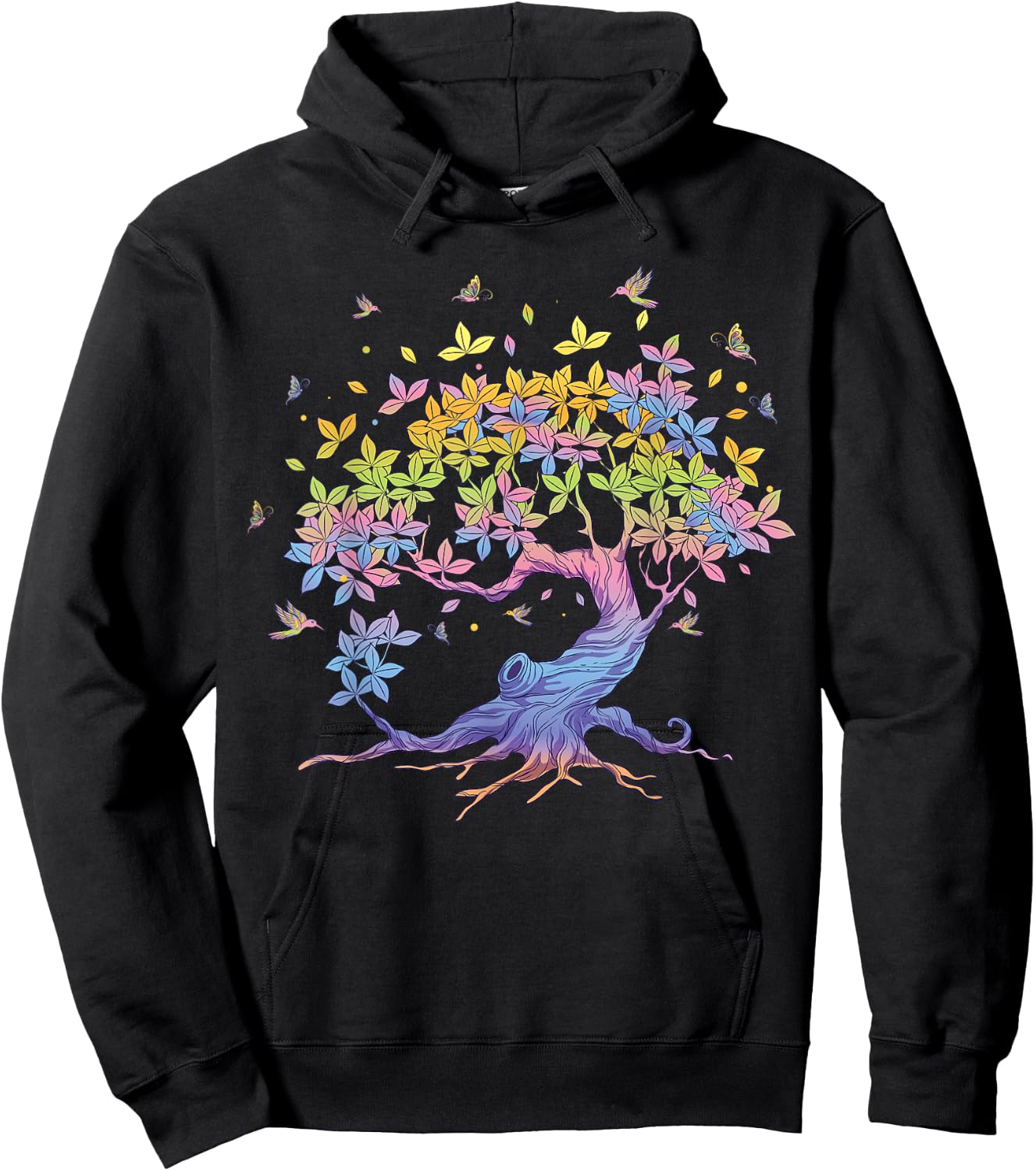 Colourful life is really good tree of life art Hoodie - Hoodie | Black