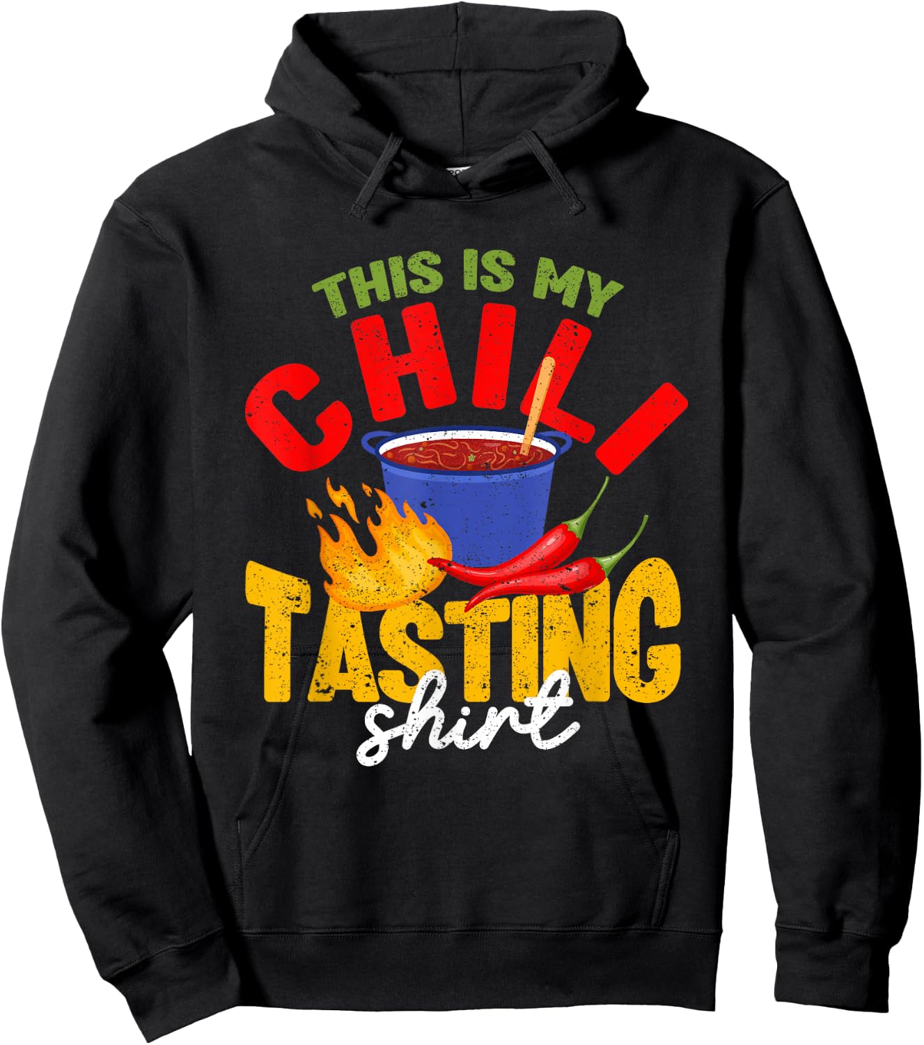 This Is My Chili Tasting Shirt Cook Off Cooking Competition Hoodie - Hoodie | Black