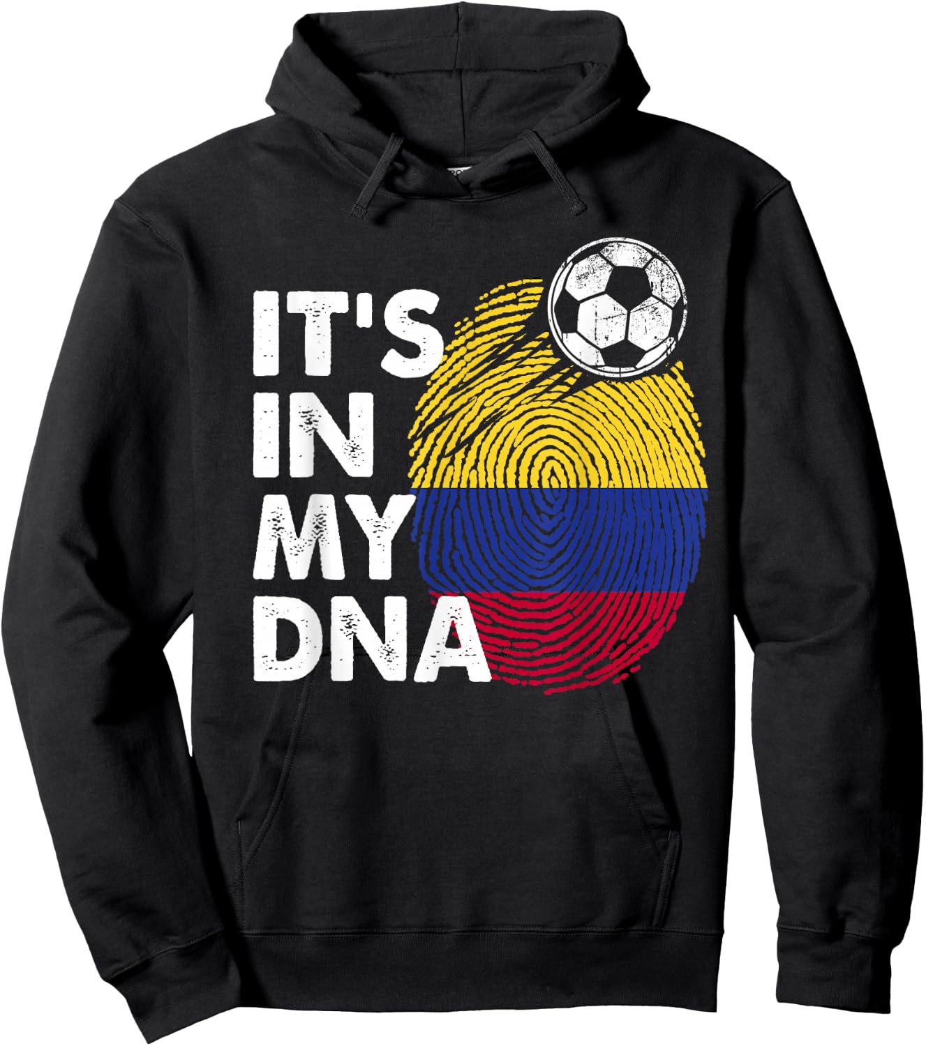 Colombia In My DNA Colombian Flag Team Colombia Hoodie - Hoodie | Black