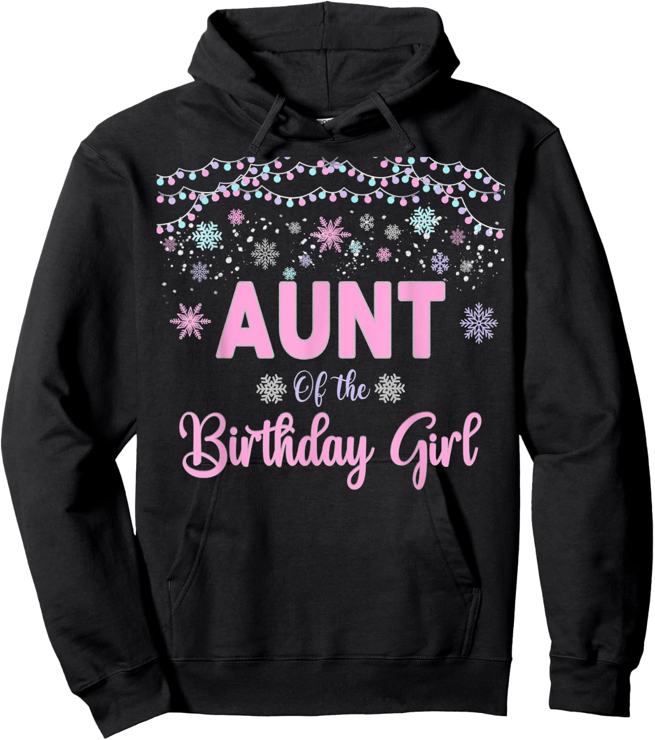 Winter One derland Party Theme Girls Outfit Hoodie - Hoodie | Black