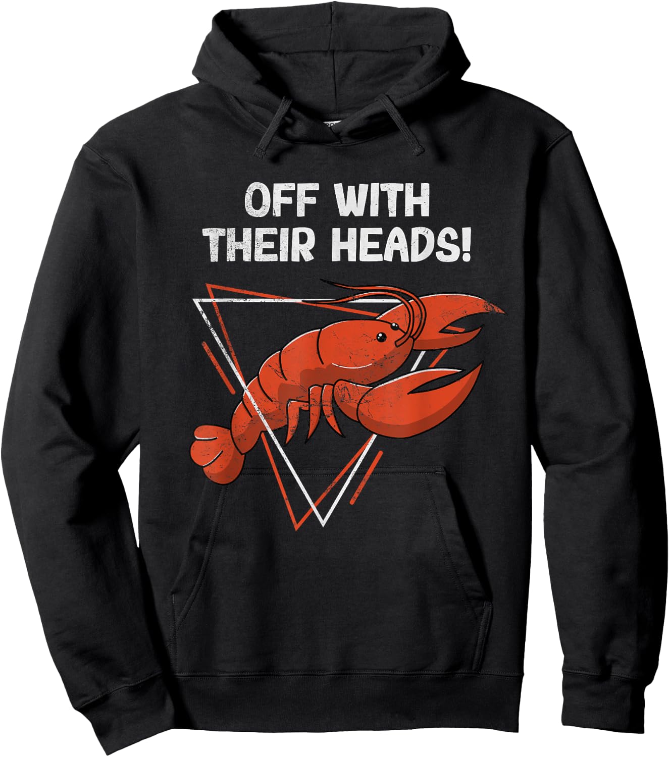Off With Their Heads Funny Cajun Crawfish Boil Crayfish Hoodie - Hoodie | Black