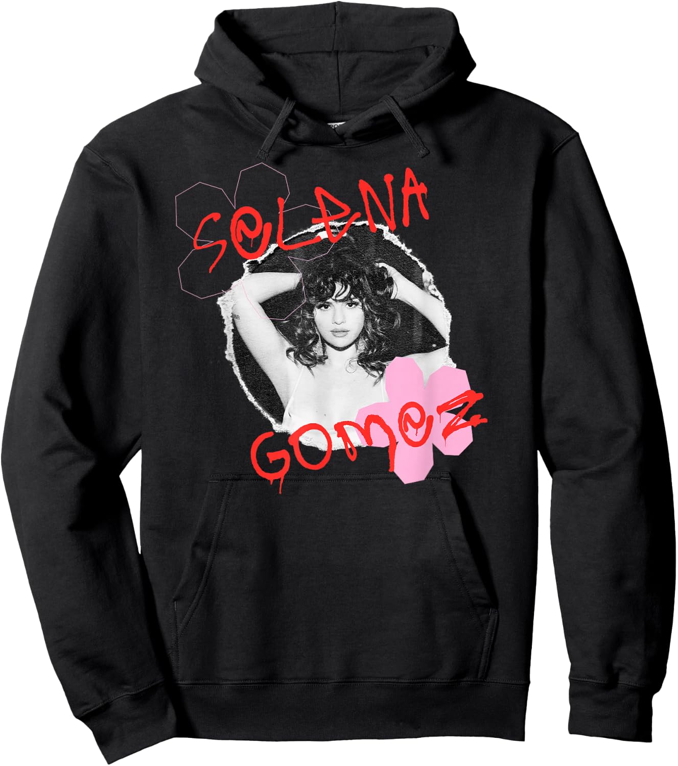 Official Selena Gomez Flower Photo Hoodie - Hoodie | Black