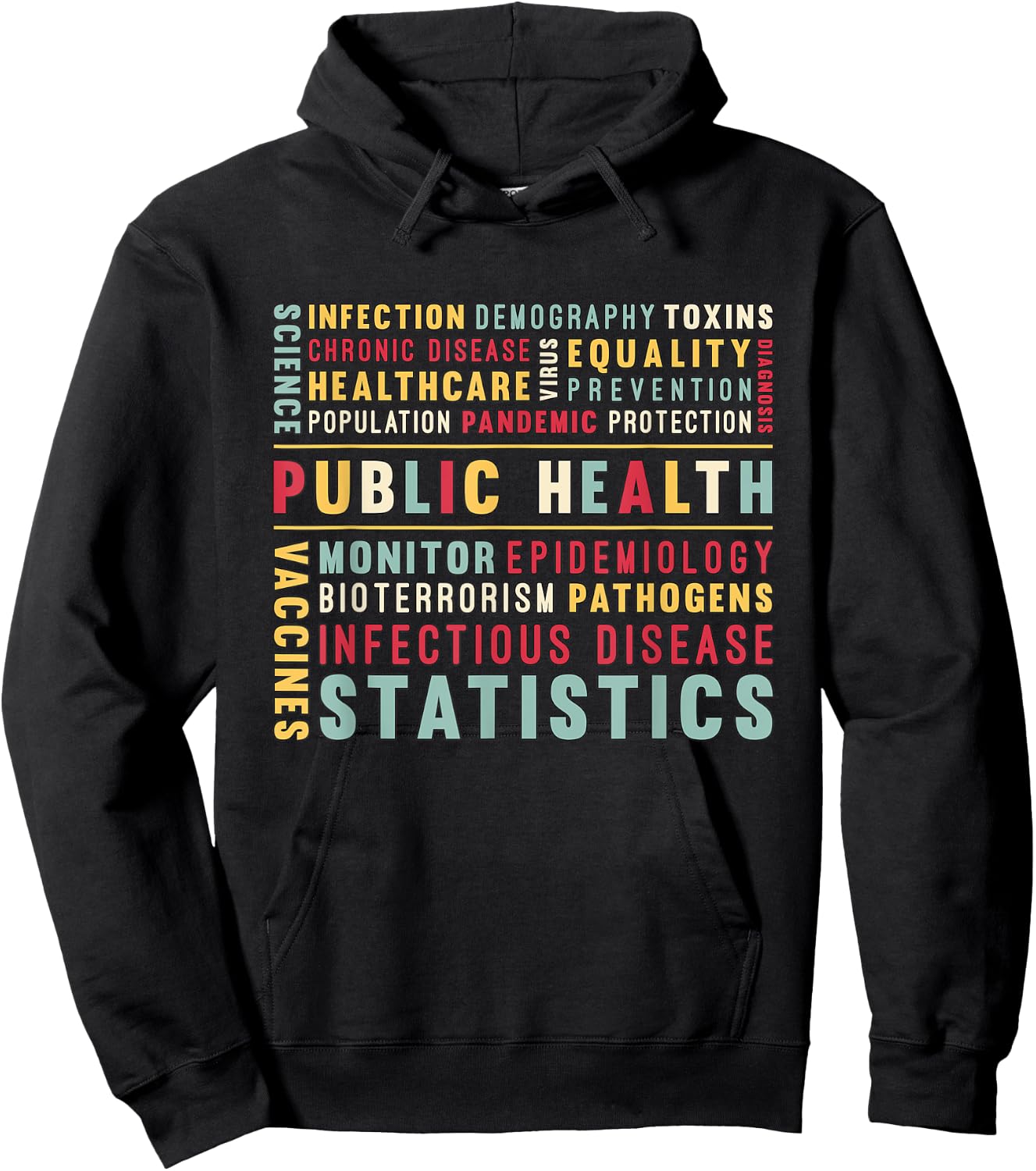 Public Health Loves Blood Donation Public Health Worker Hoodie - Hoodie | Black