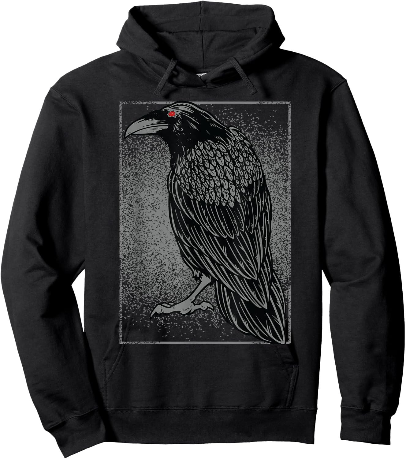 click here for better Bird Watching -Kids Black Crow/Raven Graphic Hoodie - Hoodie | Black