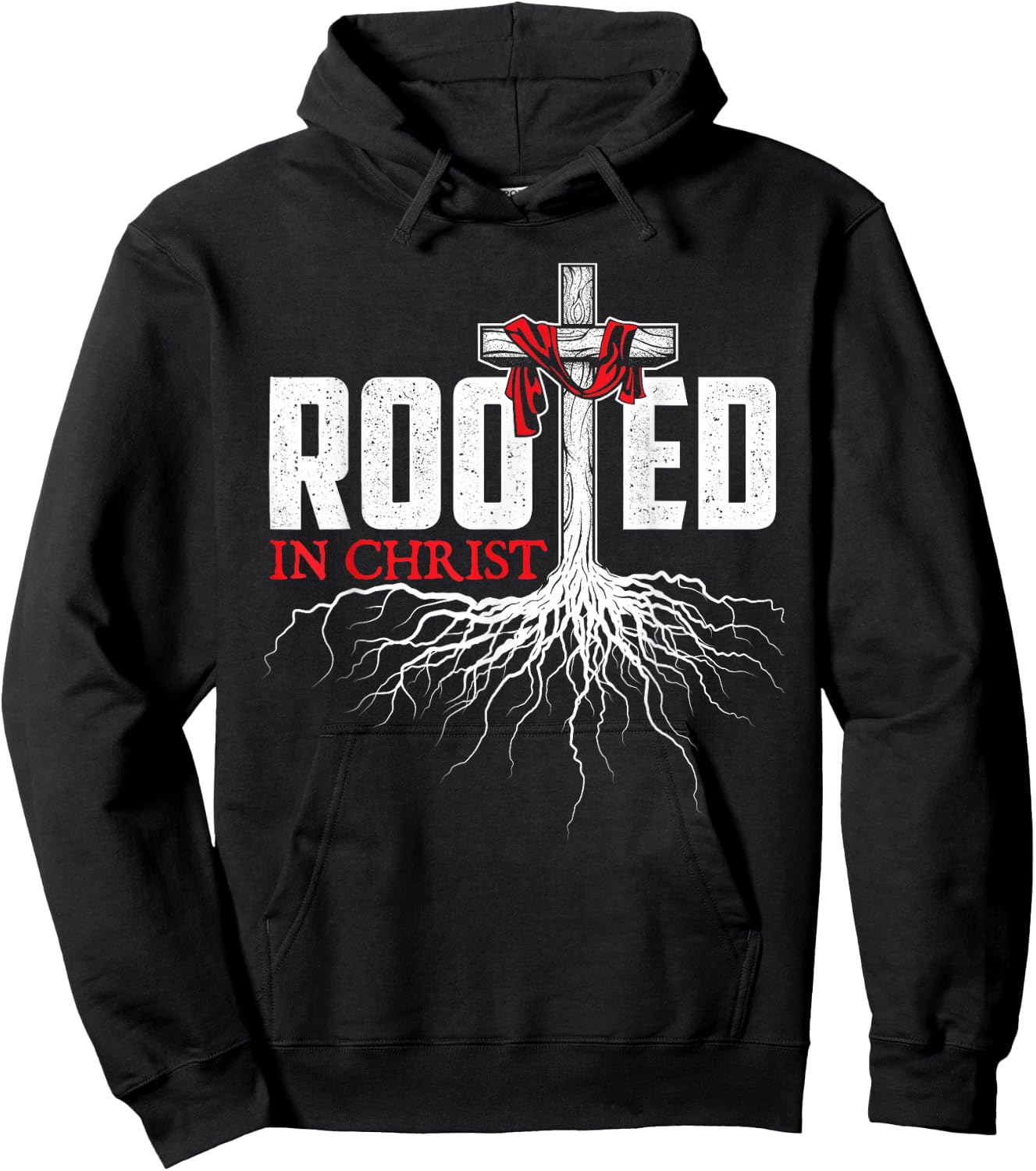 Rooted In Christ - Christian Faith Religious Jesus Christ Hoodie - Hoodie | Black