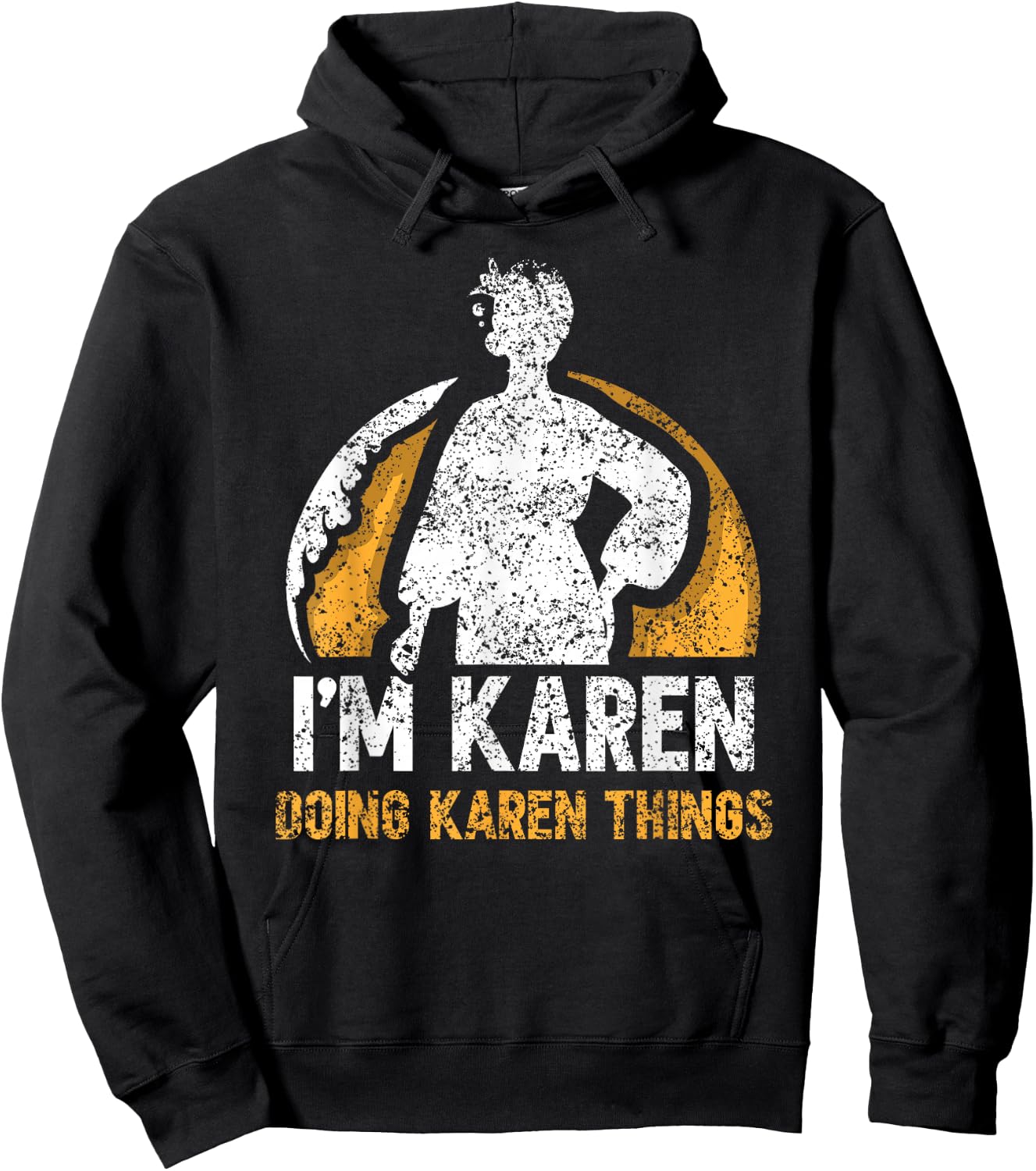 I'm Karen Doing Karen Things Calm Down Karens Hoodie - Hoodie | Black
