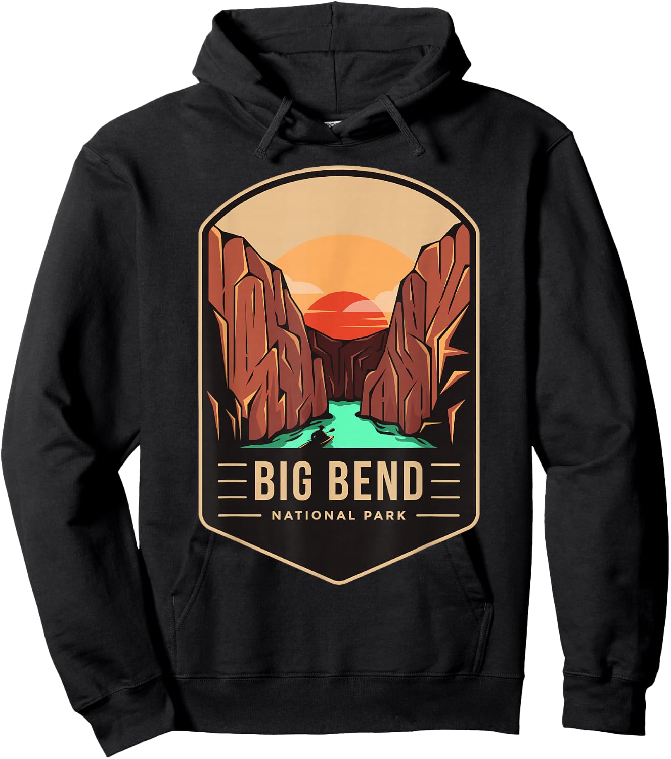 Big Bend National Park 1944 Texas Hoodie - Hoodie | Black