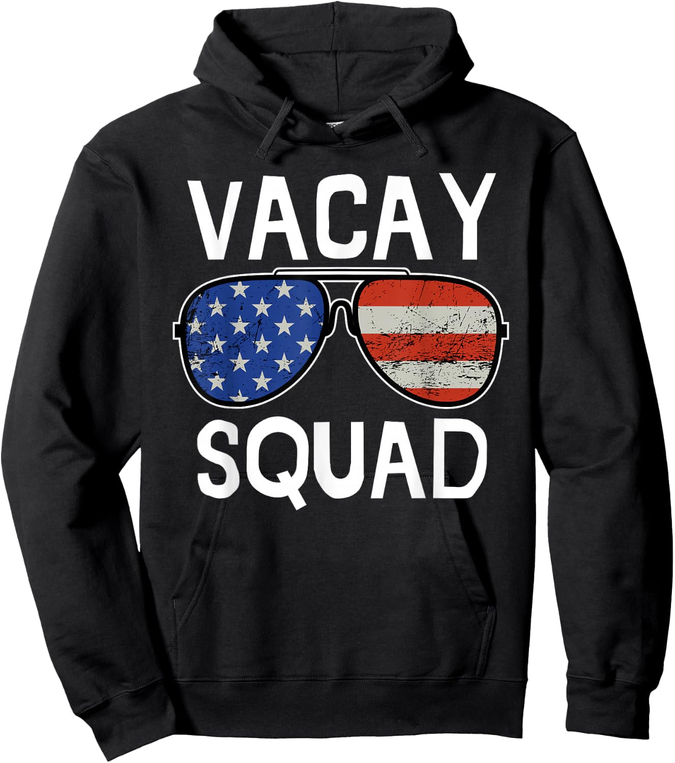 Vacay Squad Summer Vacation Family Friends Trip Matching Hoodie - Hoodie | Black