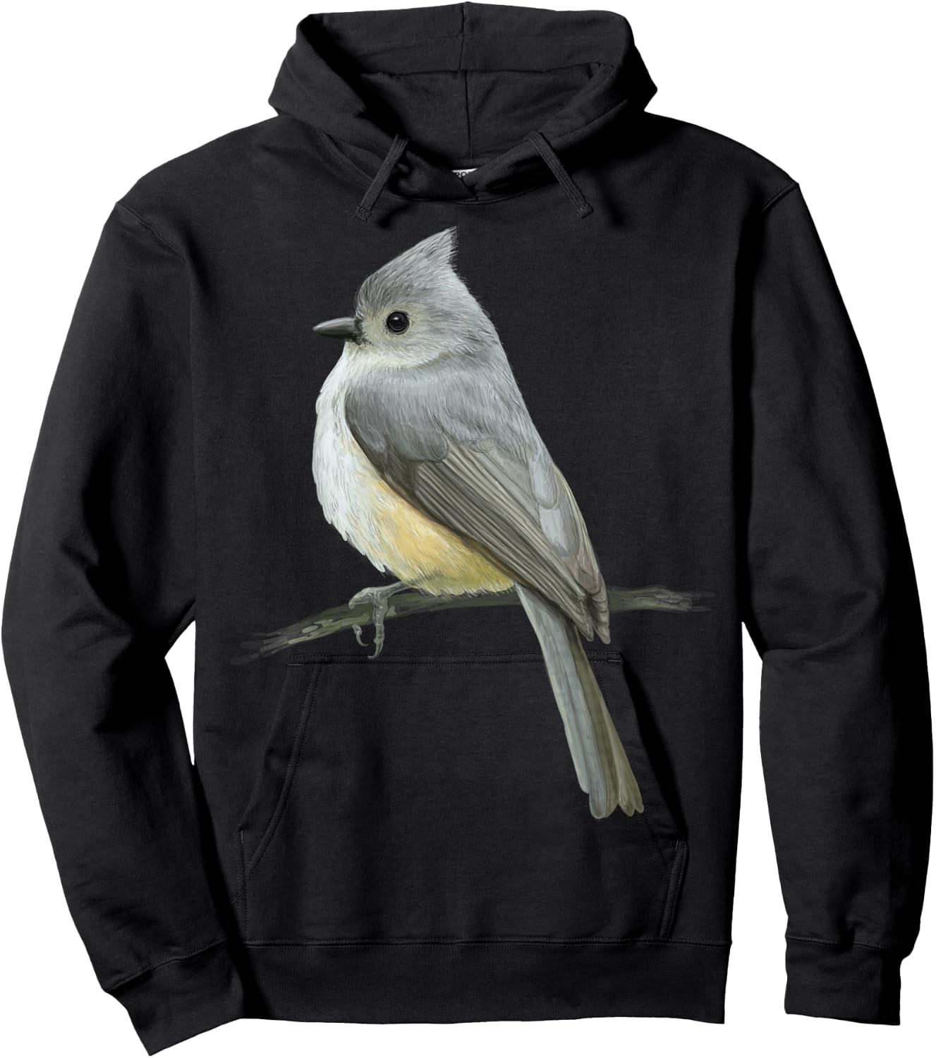 cute Tufted titmouse Bird for lovers Birds Watching Birding Hoodie - Hoodie | Black