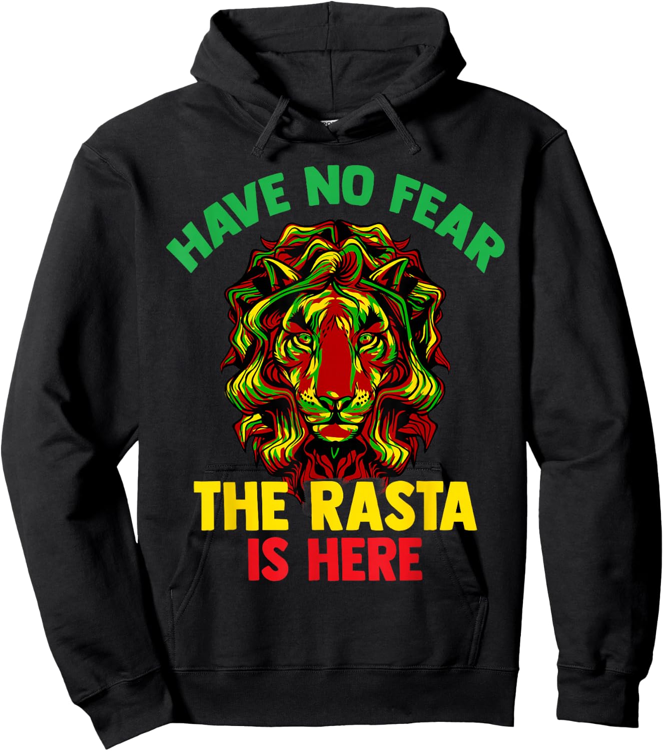 Rastafari Shirt Gift Raggea Reggaeton Flag Lion Hoodie - Hoodie | Black
