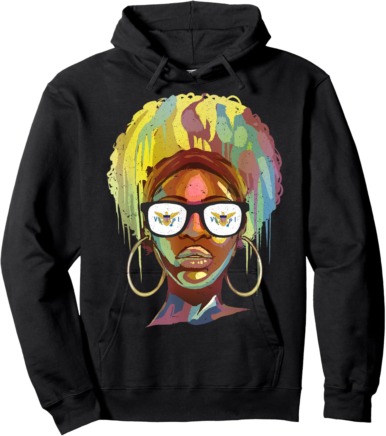 American Virgin Islands Hoodie - Hoodie | Black