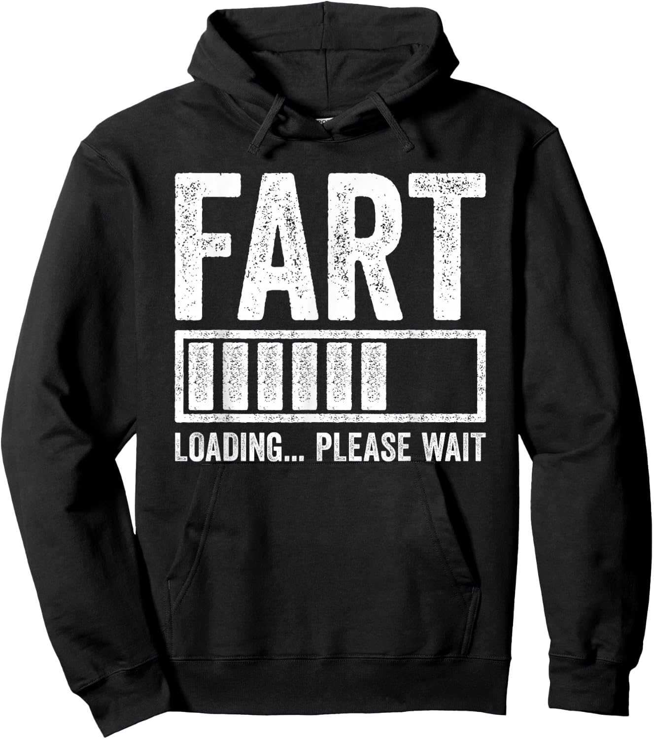 Fart Loading Please Wait Shirt Men Dad Joke Fathers Day Hoodie - Hoodie | Black