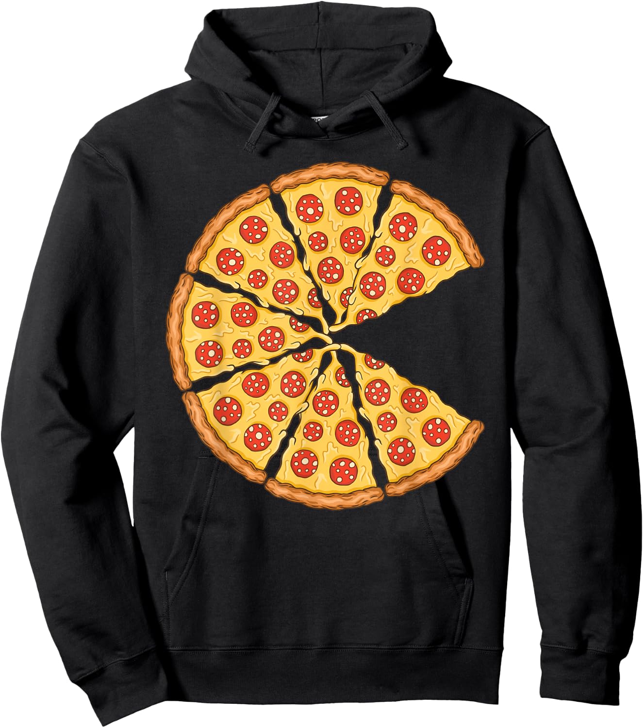 Pizza Costume Cute Pizza Slice Couple Matching Pizza Lovers Hoodie - Hoodie | Black