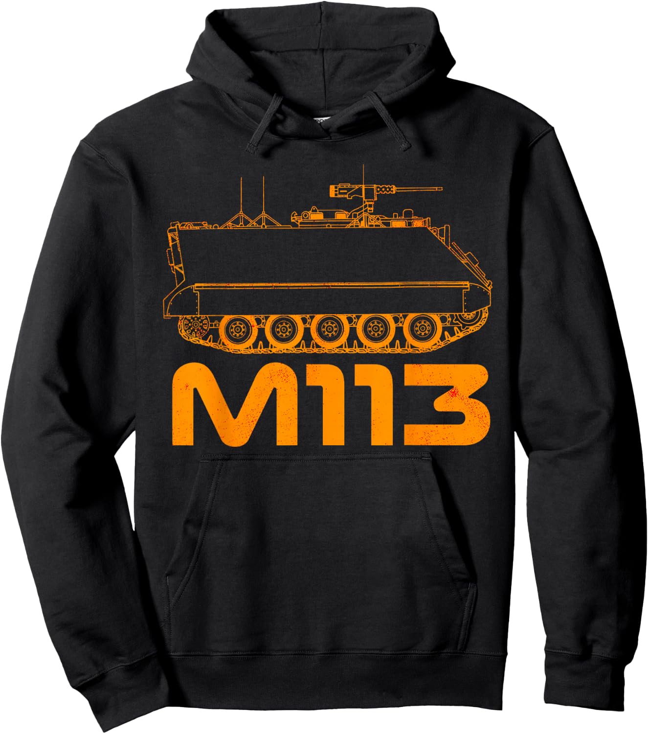 M113 Armored Personnel Carrier USA America American Military Hoodie - Hoodie | Black