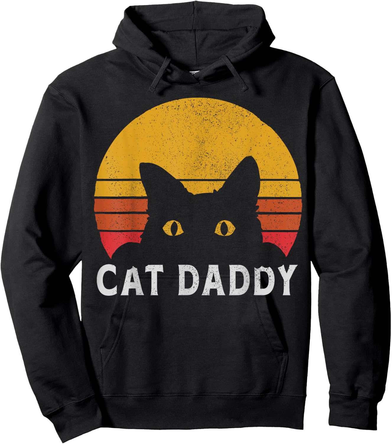 Cat Daddy Retro Hoodie - Hoodie | Black