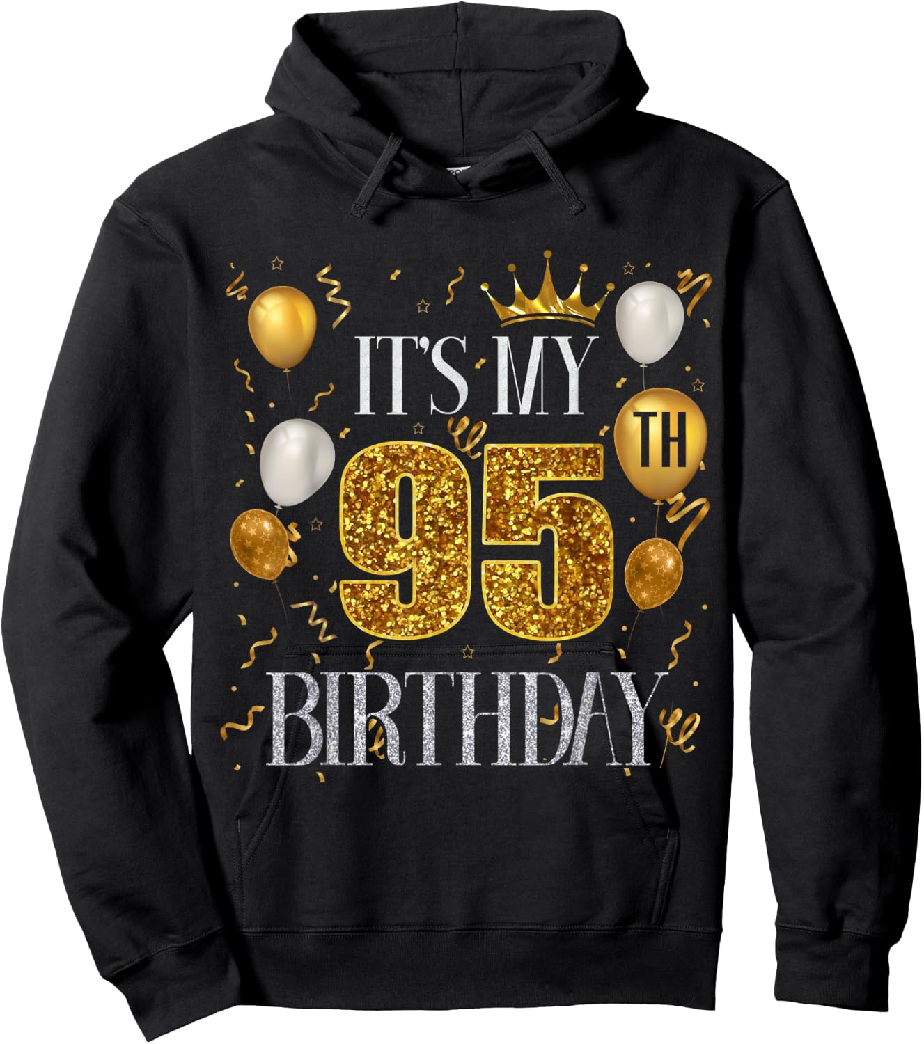 Its My 95th Birthday Happy 1928 Birthday Women Hoodie - Hoodie | Black