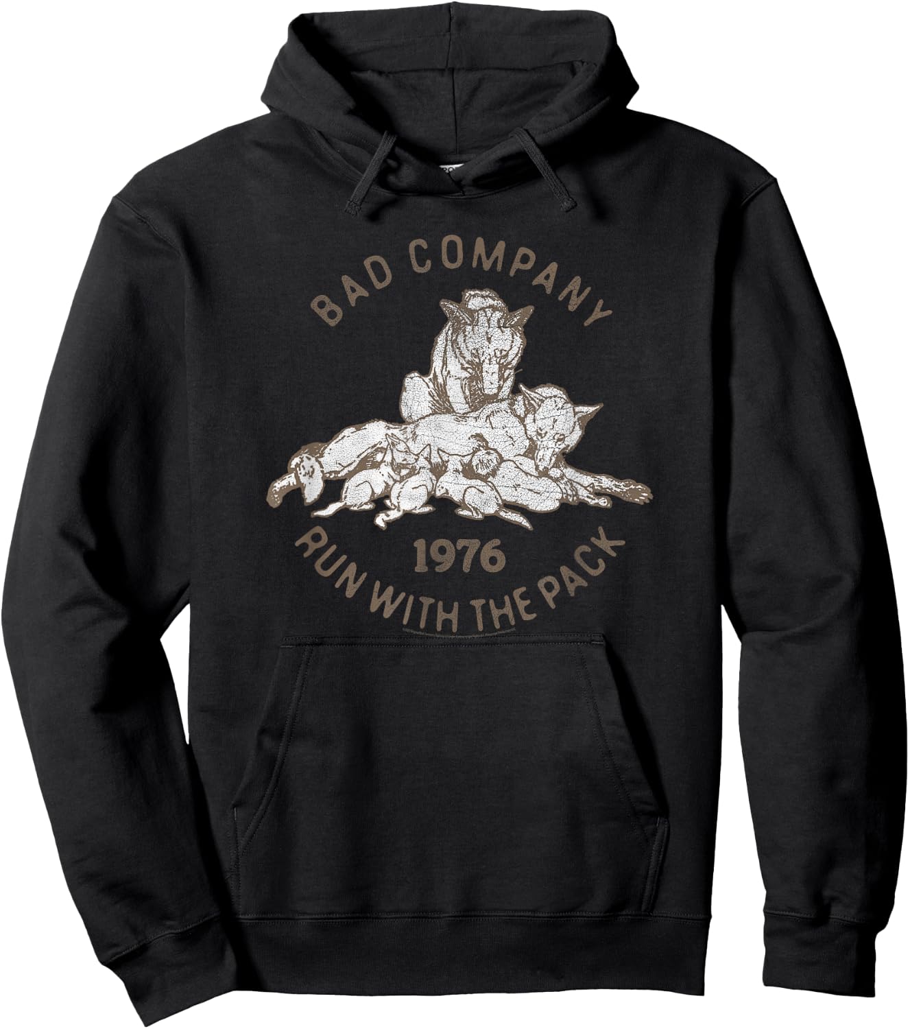Bad Company Run With the Pack 1976 Hoodie - Hoodie | Black