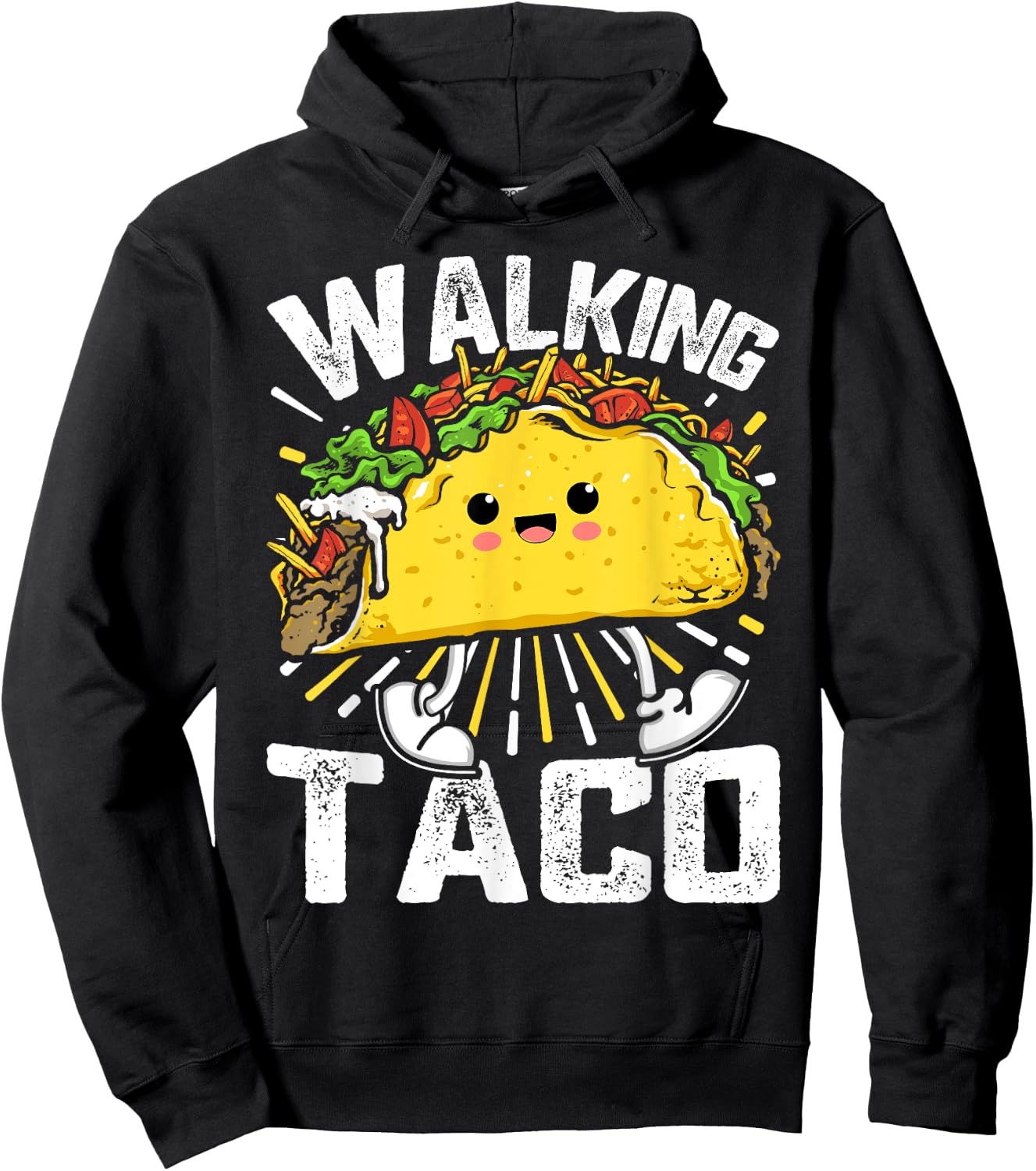 Walking Taco, Funny Tacos Lovers Costume Tacos Hoodie - Hoodie | Black
