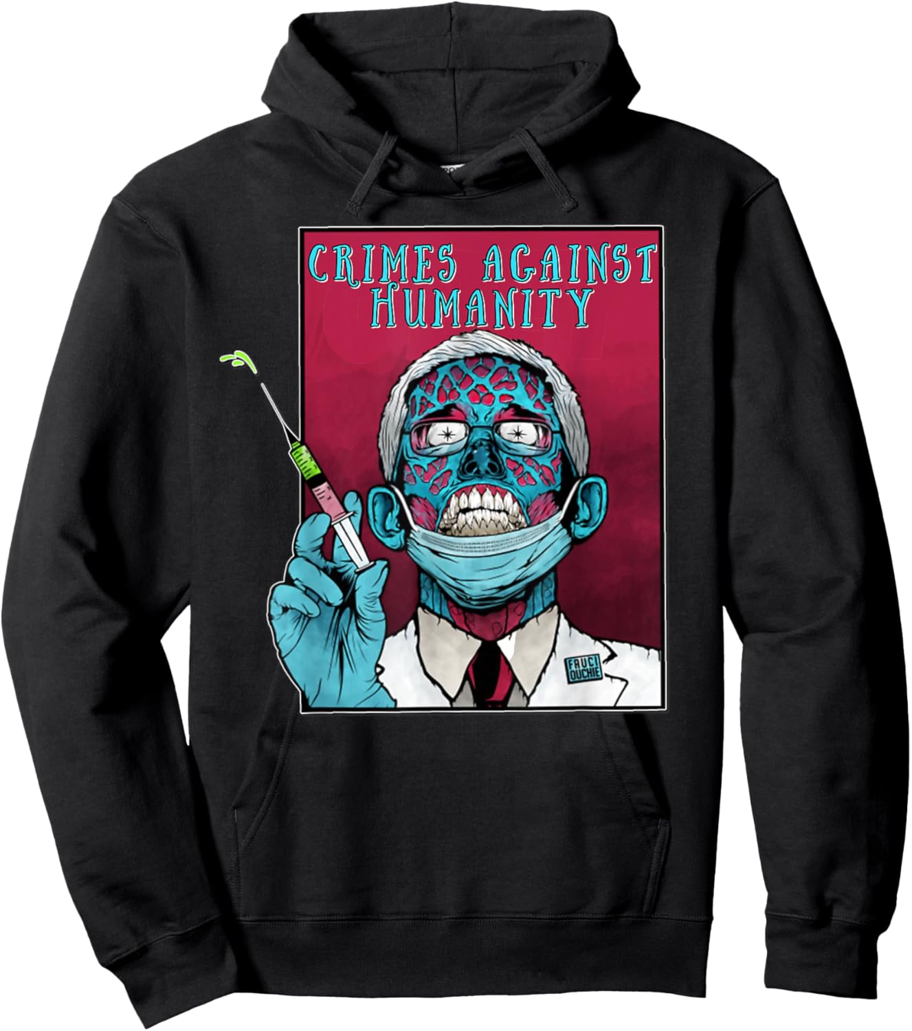 Fauci anti Government Mandate Arrest Dr Fauci Zombie Protest Hoodie - Hoodie | Black