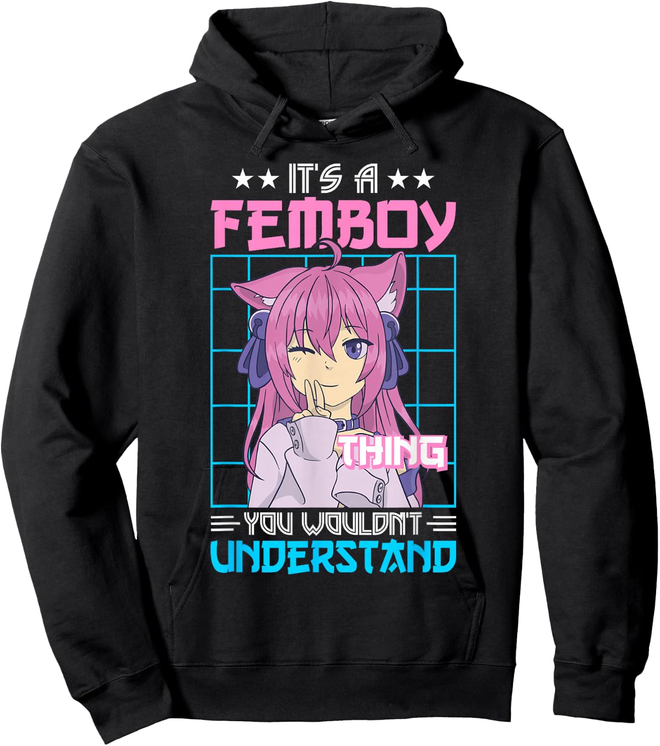 It's A Femboy Thing Crossdressing Crossdresser MTF Anime Hoodie - Hoodie | Black
