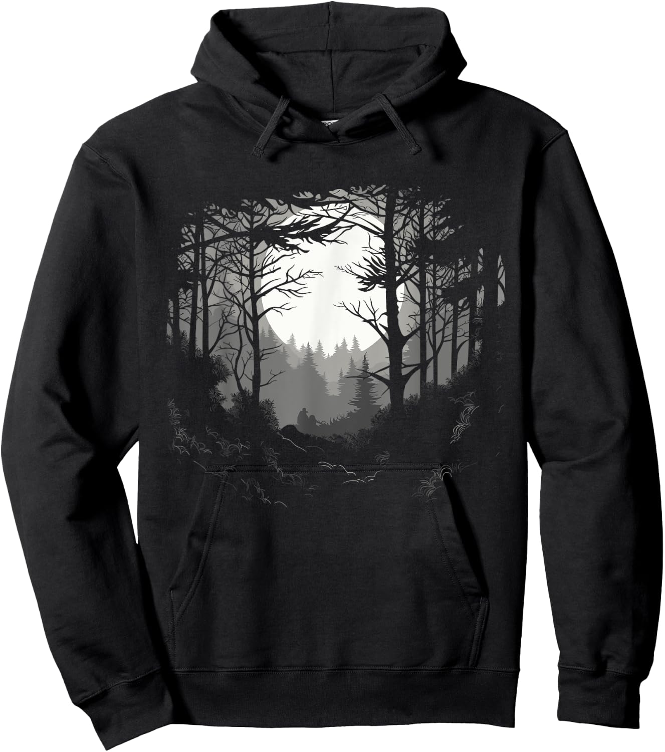 Forest And Nature Pine Tree Men Hoodie - Hoodie | Black