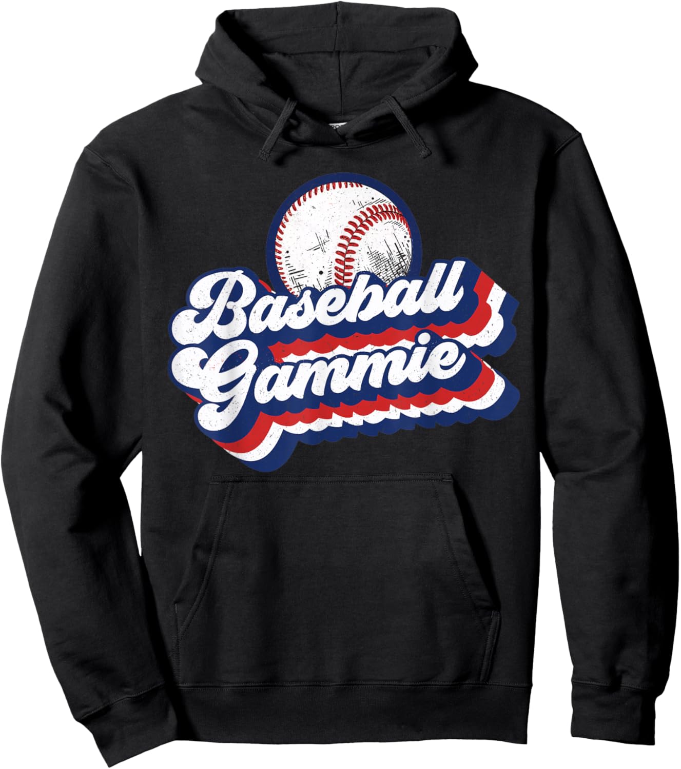 Baseball Gammie Grandma Shirt Mother's Day Gift Hoodie - Hoodie | Black