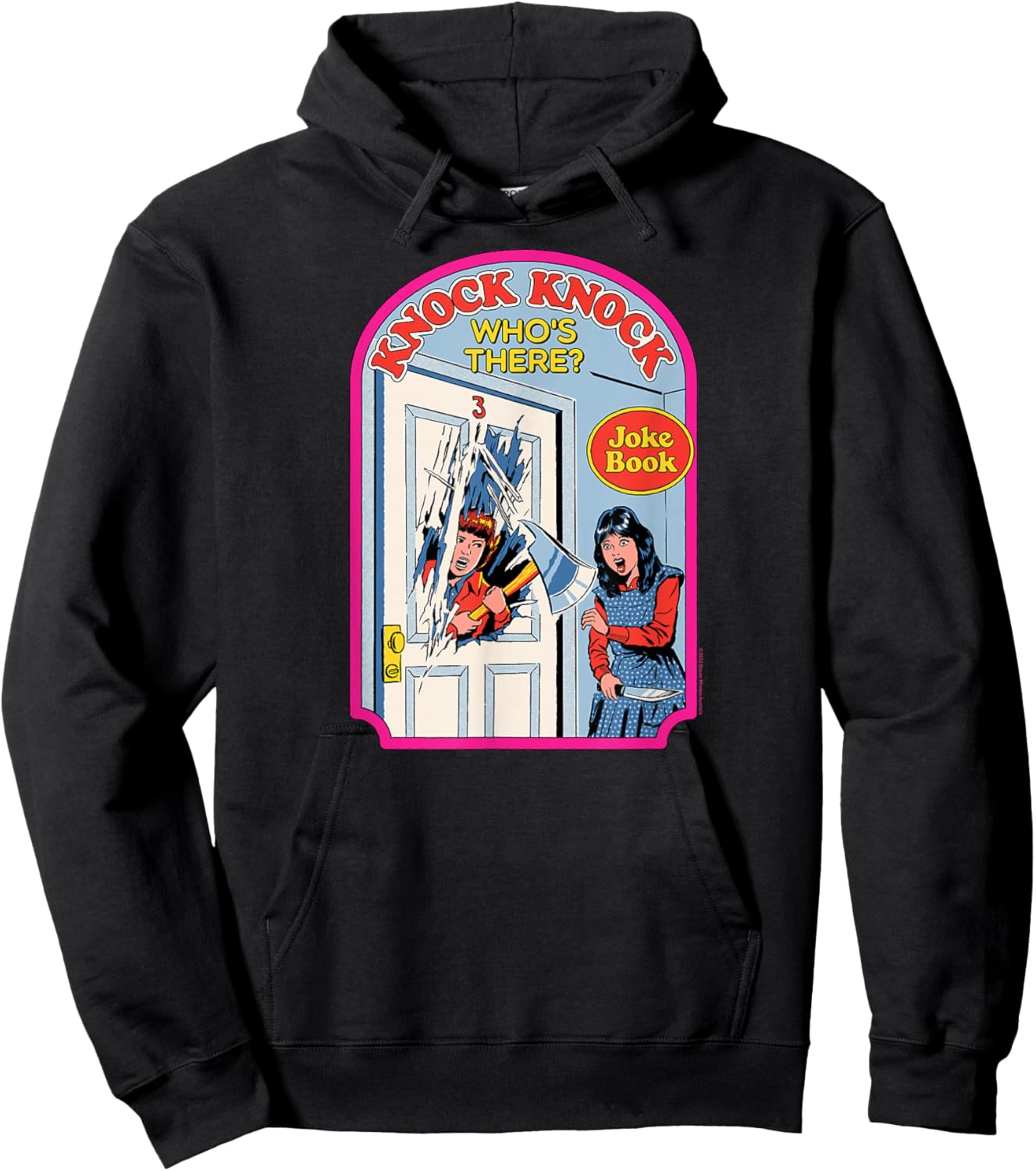 Steven Rhodes Shining Knock Knock Joke Book Retro Dark Humor Hoodie - Hoodie | Black