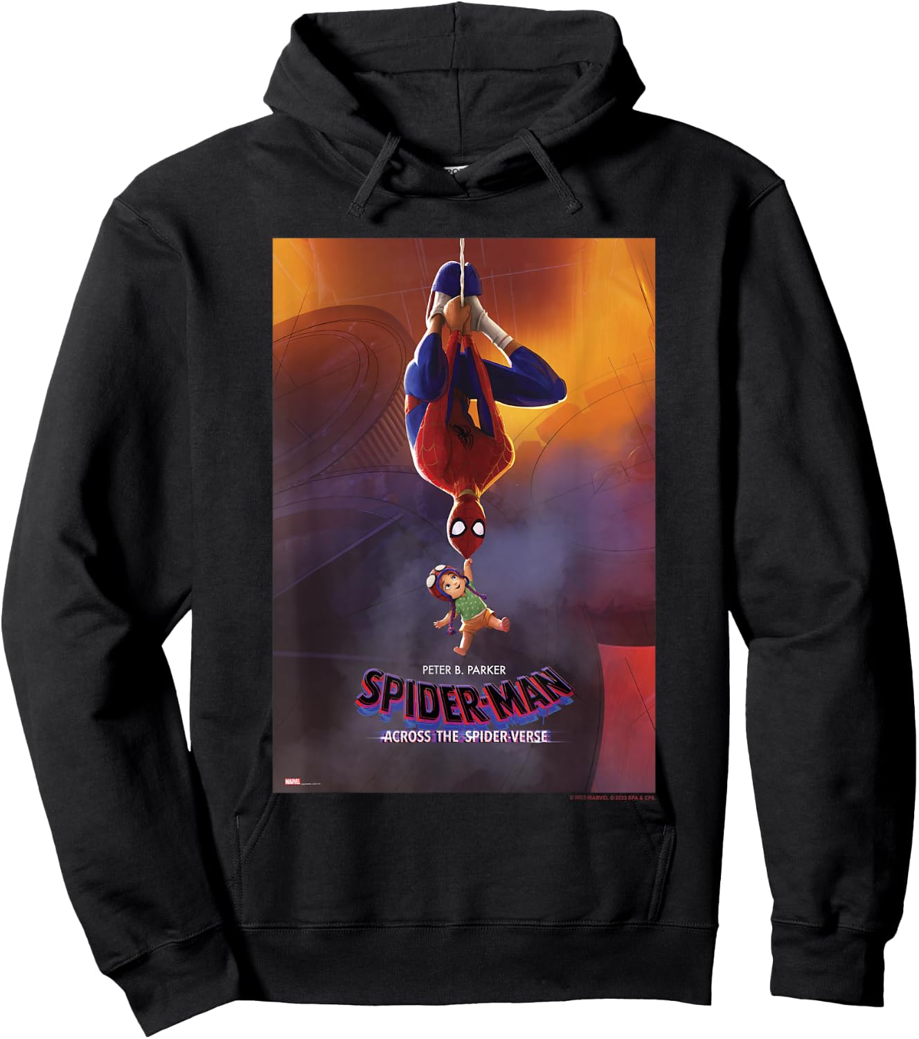Marvel Spider-Man Across The Spider-Verse Part 1 Peter & May Hoodie - Hoodie | Black