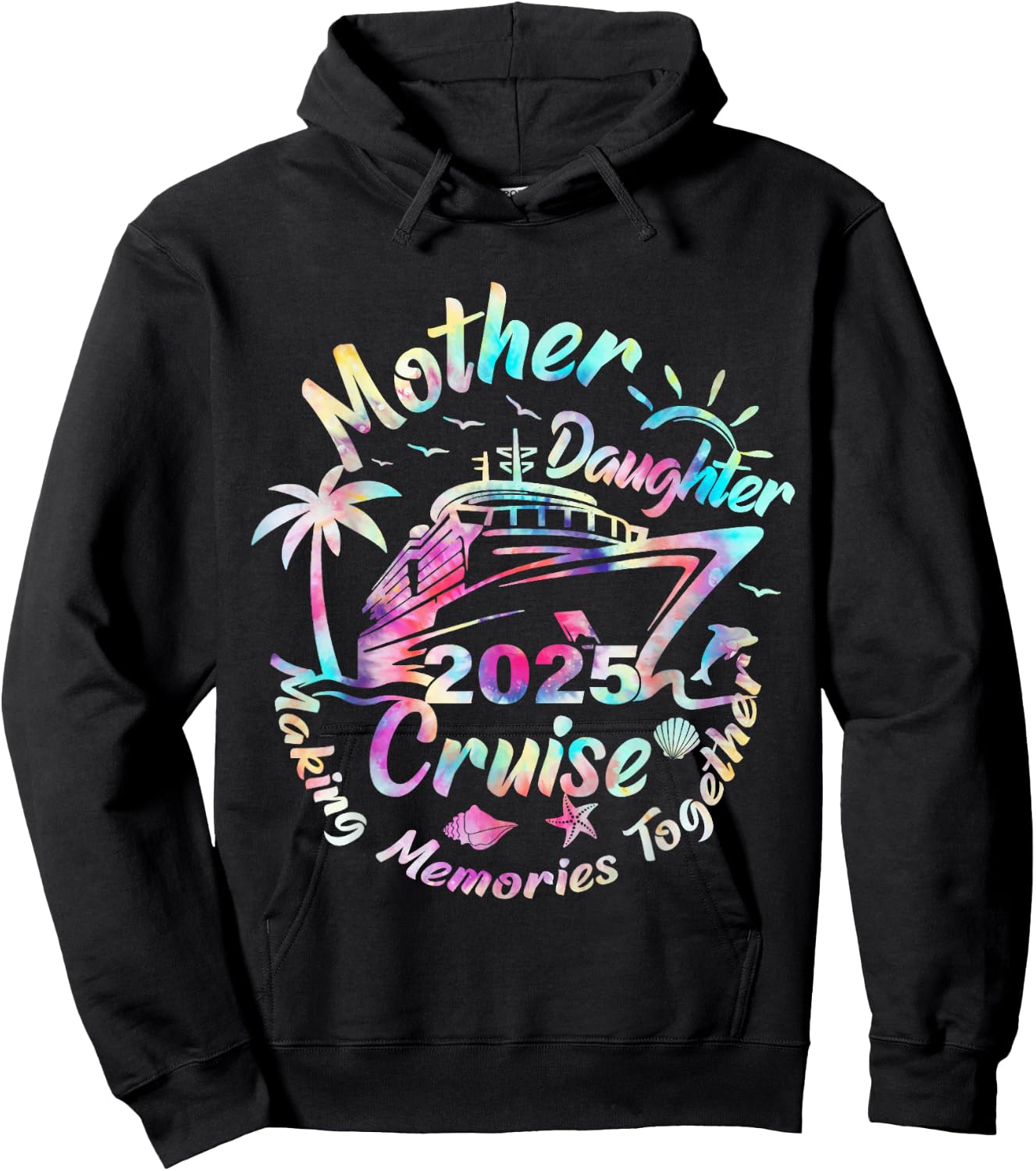 Cruise Mother Daughter Trip 2025 Funny Mom Daughter Vacation Hoodie - Hoodie | Black