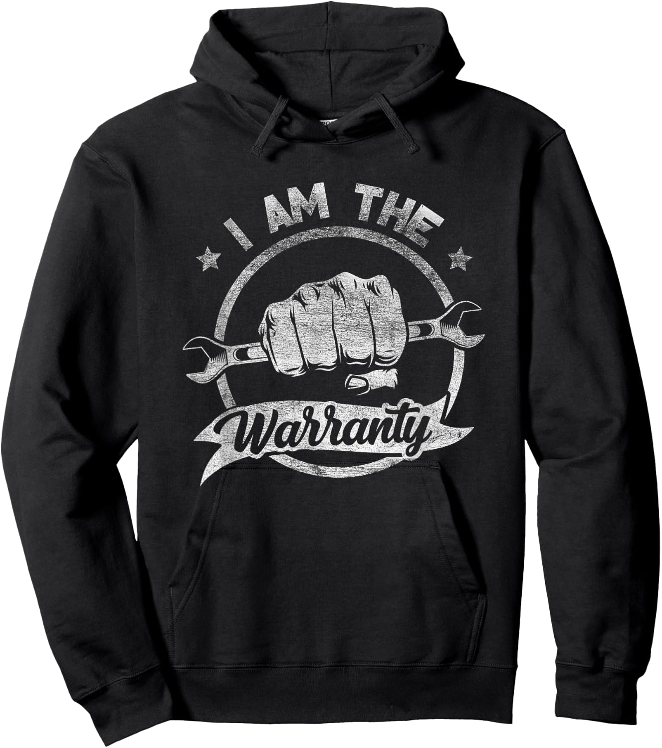 I Am The Warranty Fixing Myself Diesel Truck Car Machine Hoodie - Hoodie | Black