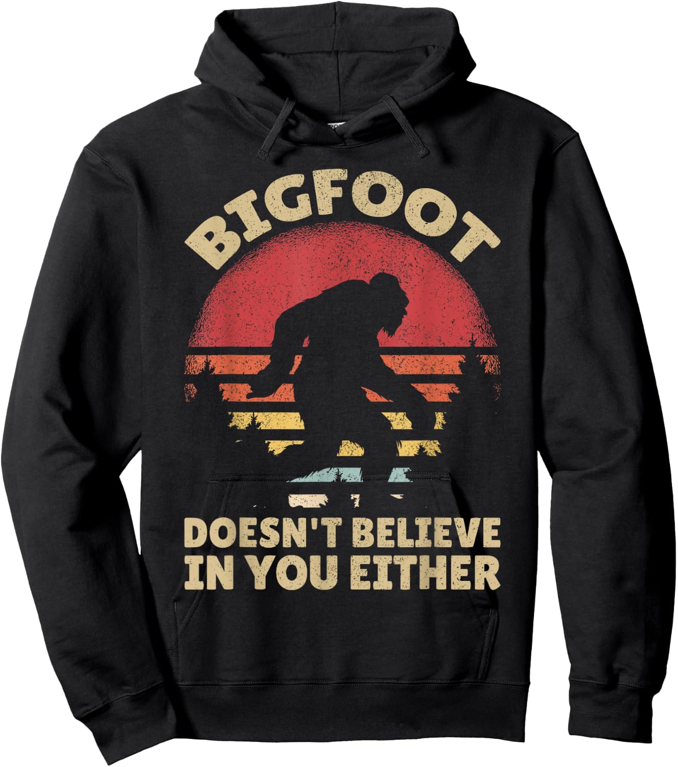 Bigfoot Costume Kids Sasquatch Outfit Big Foot Bigfoot Hoodie - Hoodie | Black