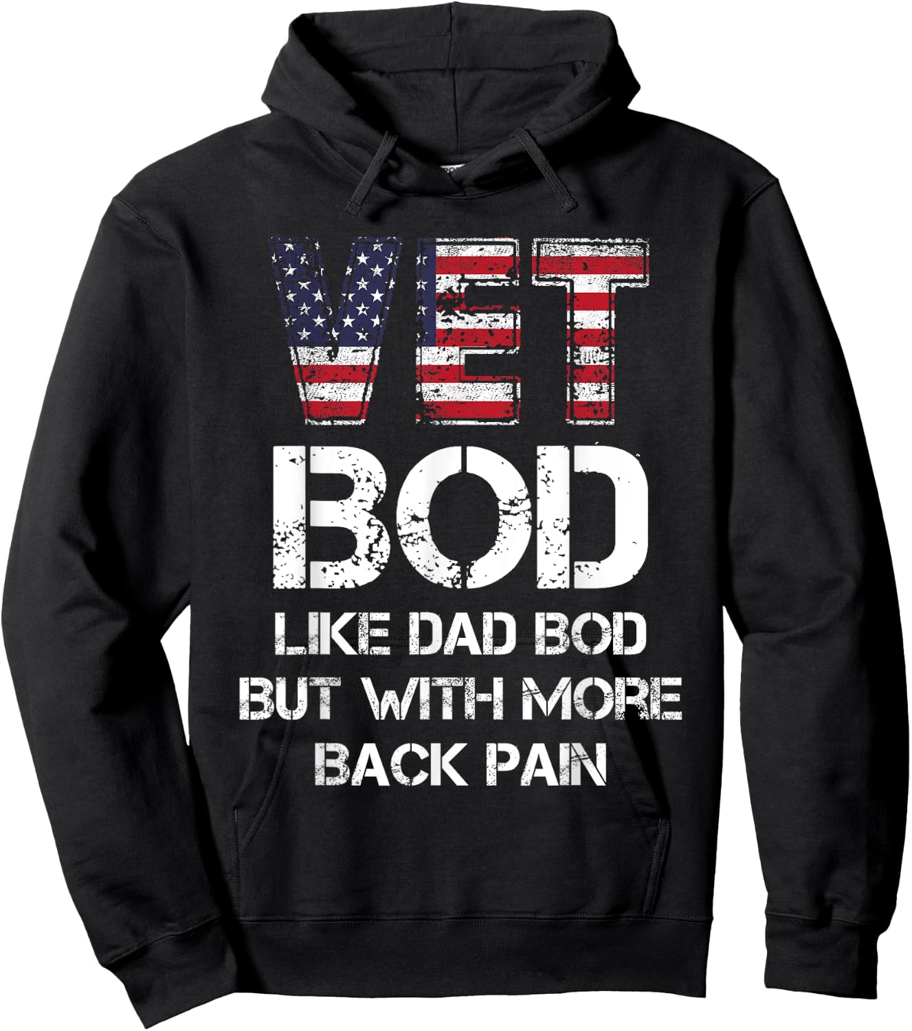 Vet Bod Like Dad Bod, Vet Bod Hoodie - Hoodie | Black