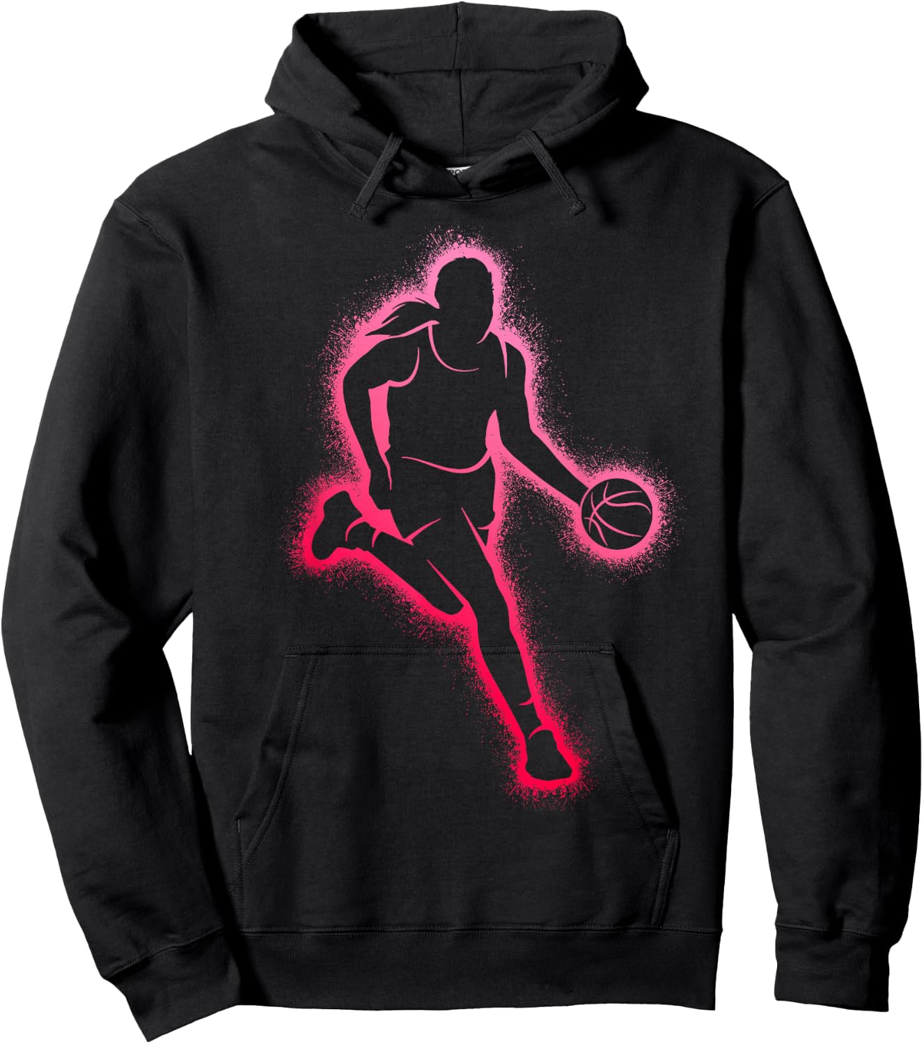 Basketball Player Girl Women Basketball Girls Hoodie - Hoodie | Black