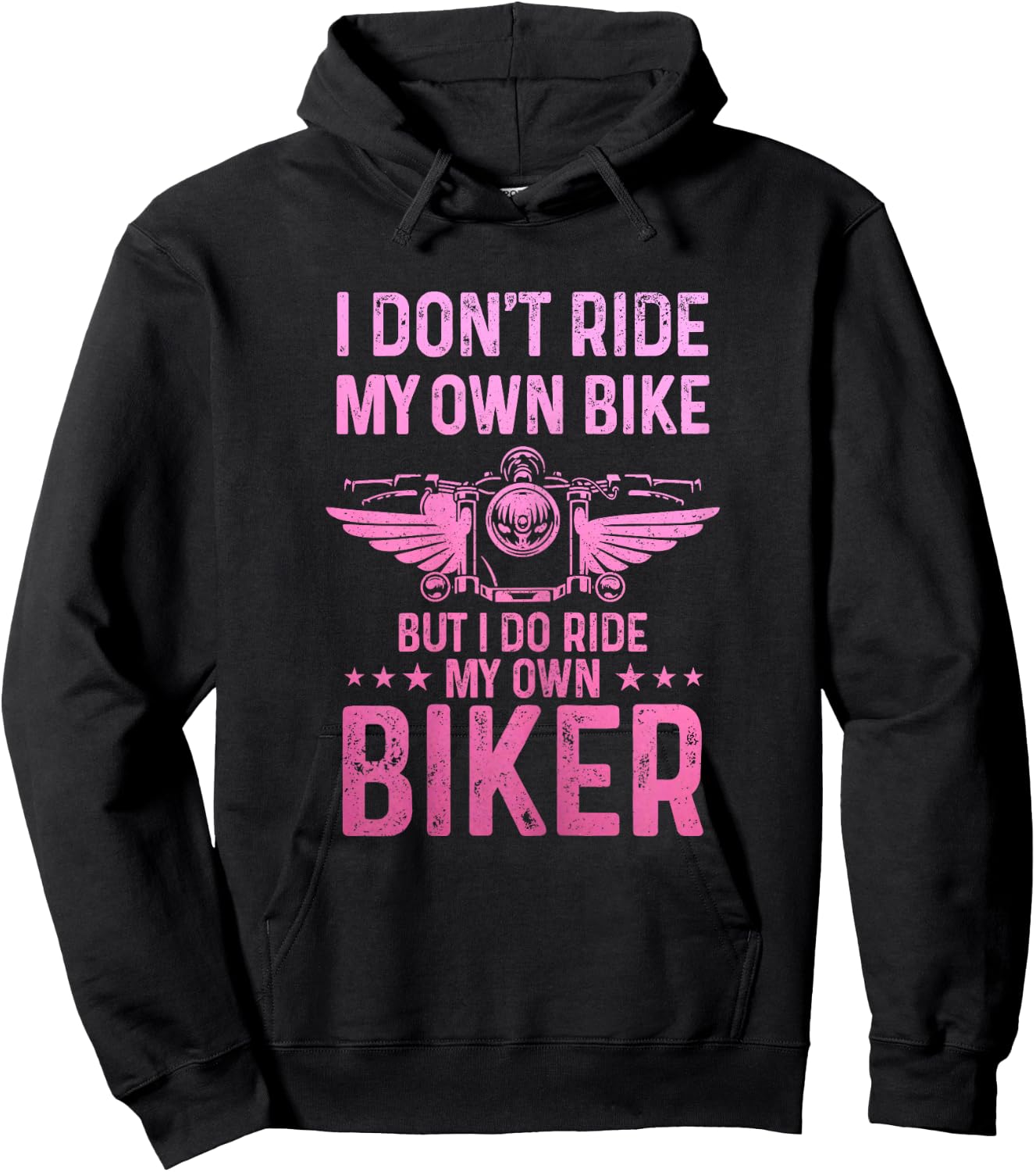 Biker Wife Girl I Ride My Own Biker Funny Motorcycle Hoodie - Hoodie | Black