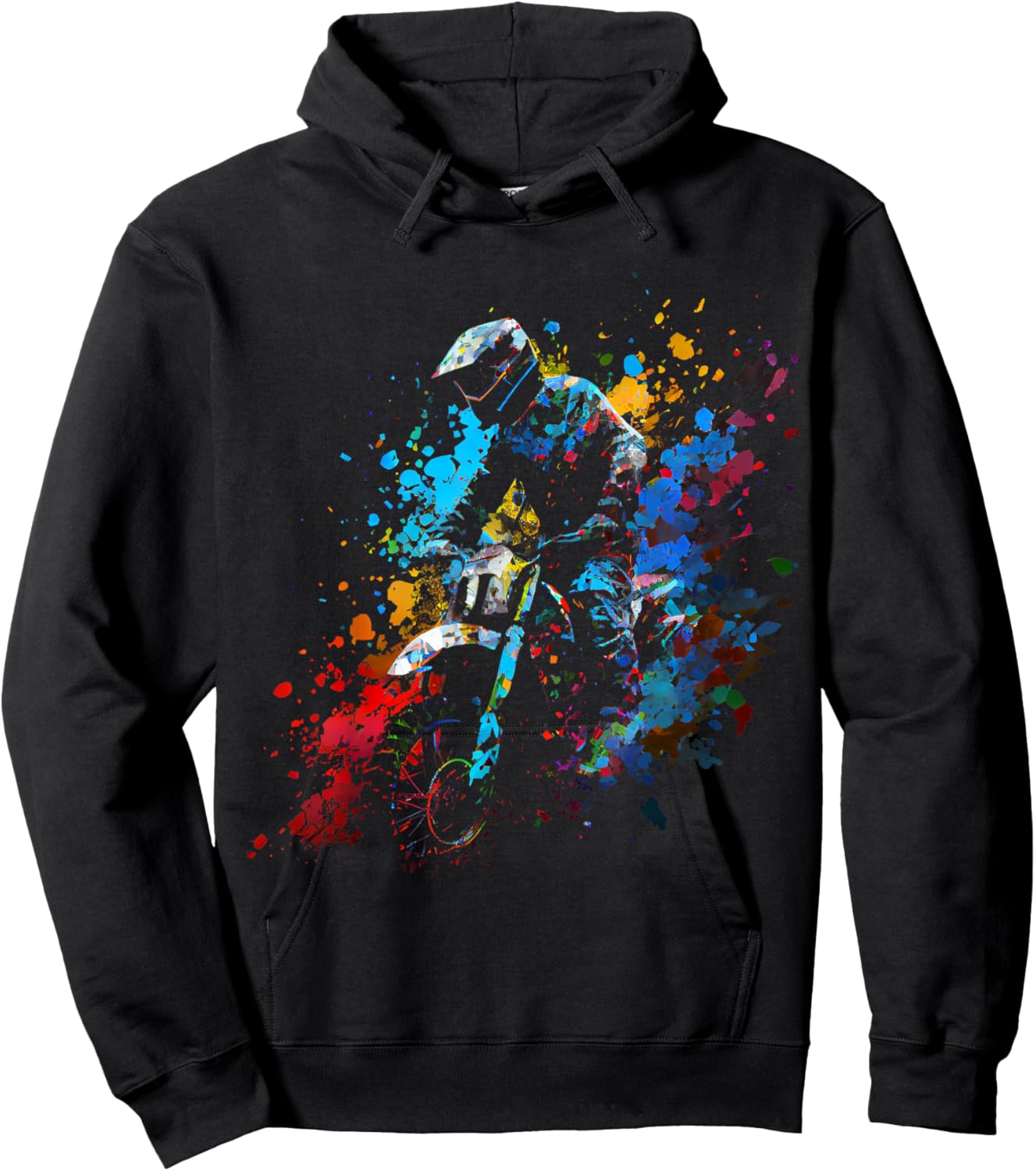 Motocross Enduro Supermoto Bike Dirt Biker Gift Hoodie - Hoodie | Black