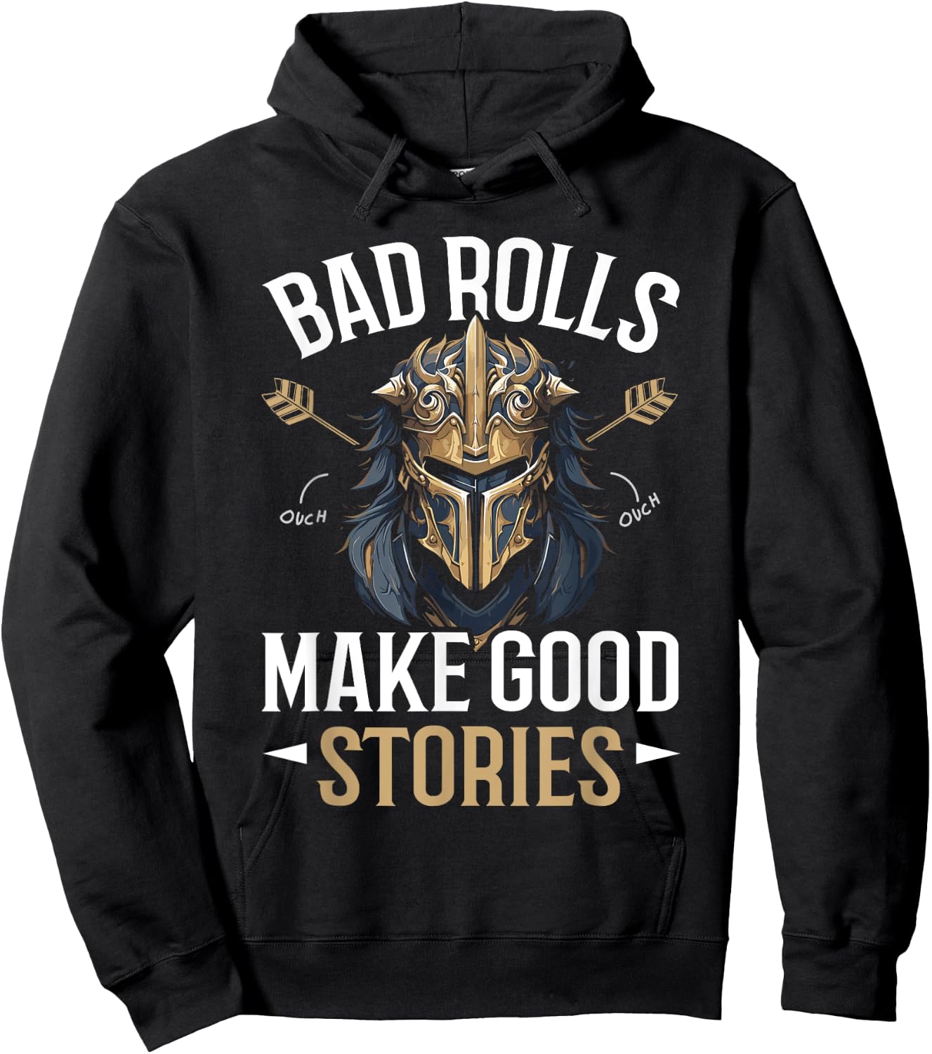 RPG Gaming Role Playing D20 Tabletop Games Funny RPG Gamer Hoodie - Hoodie | Black