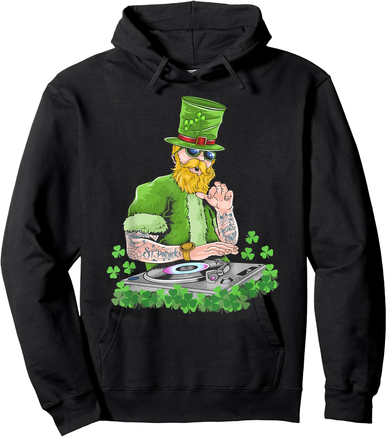 DJ Disc Jockey St. Patrick’s Day Party Djane Hoodie - Hoodie | Black
